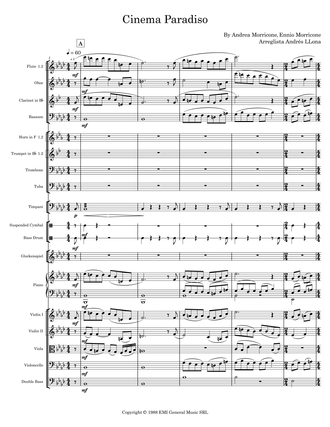 Cinema Paradiso (arr. Andrés LLona) by Lang Lang Full Orchestra