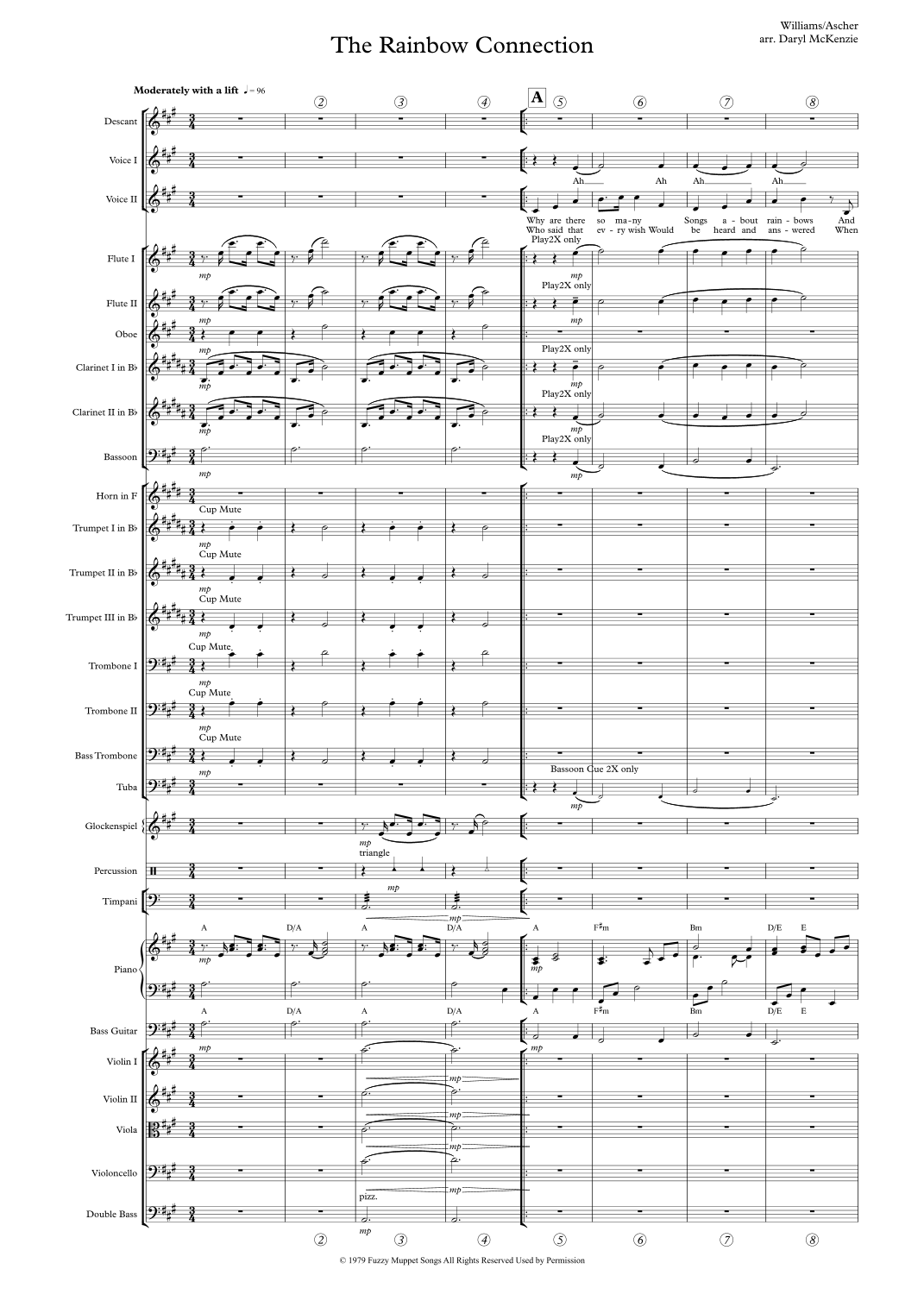 The Rainbow Connection (arr. Daryl McKenzie) by Carrie Hannah Full Orchestra