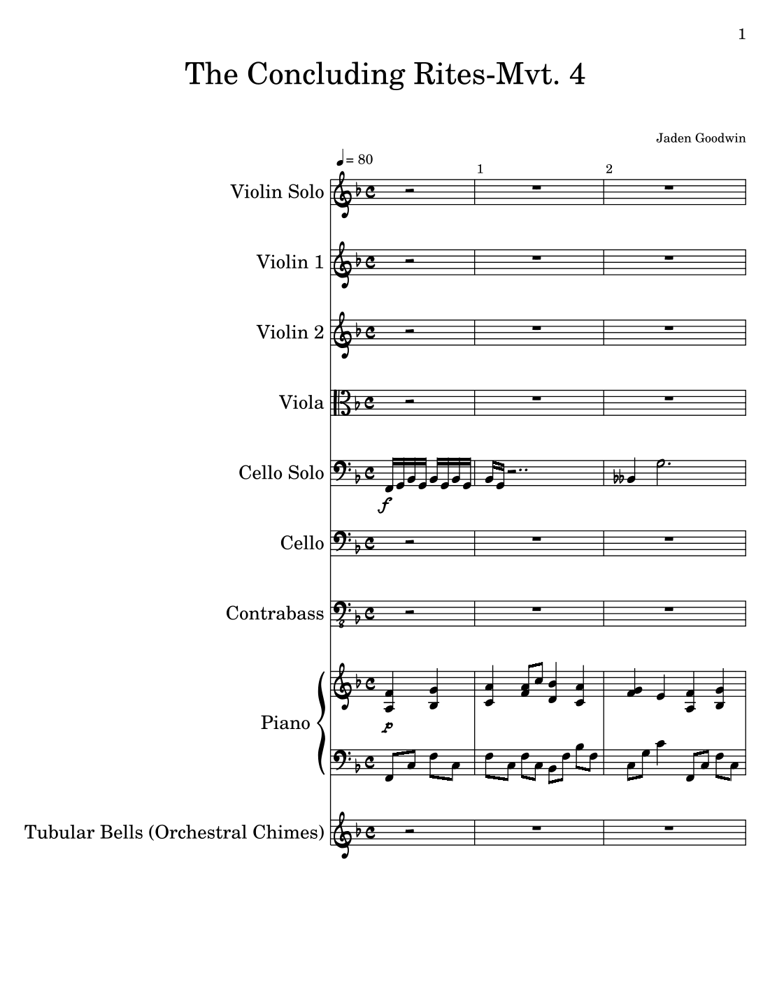 Mass symphony- Mvt. 4- The concluding rite by Jaden goodwin Sheet Music ...
