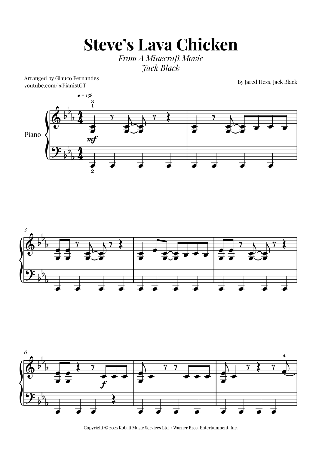 Pigiama Bambino Steve's Lava Chicken - Set Maniche Lunghe Cartoon Per Ragazzi 6-13 Anni - Comfort E Stile