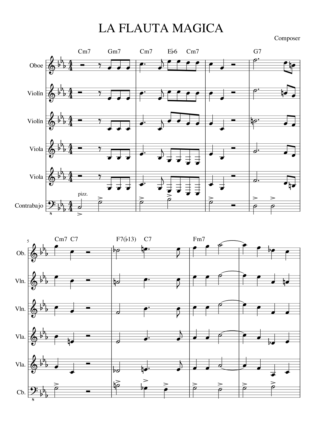Der Hoelle Rache (arr. Hugo Andrés Cuartas Henao) by Wolfgang Amadeus Mozart 管弦乐团 - 预览