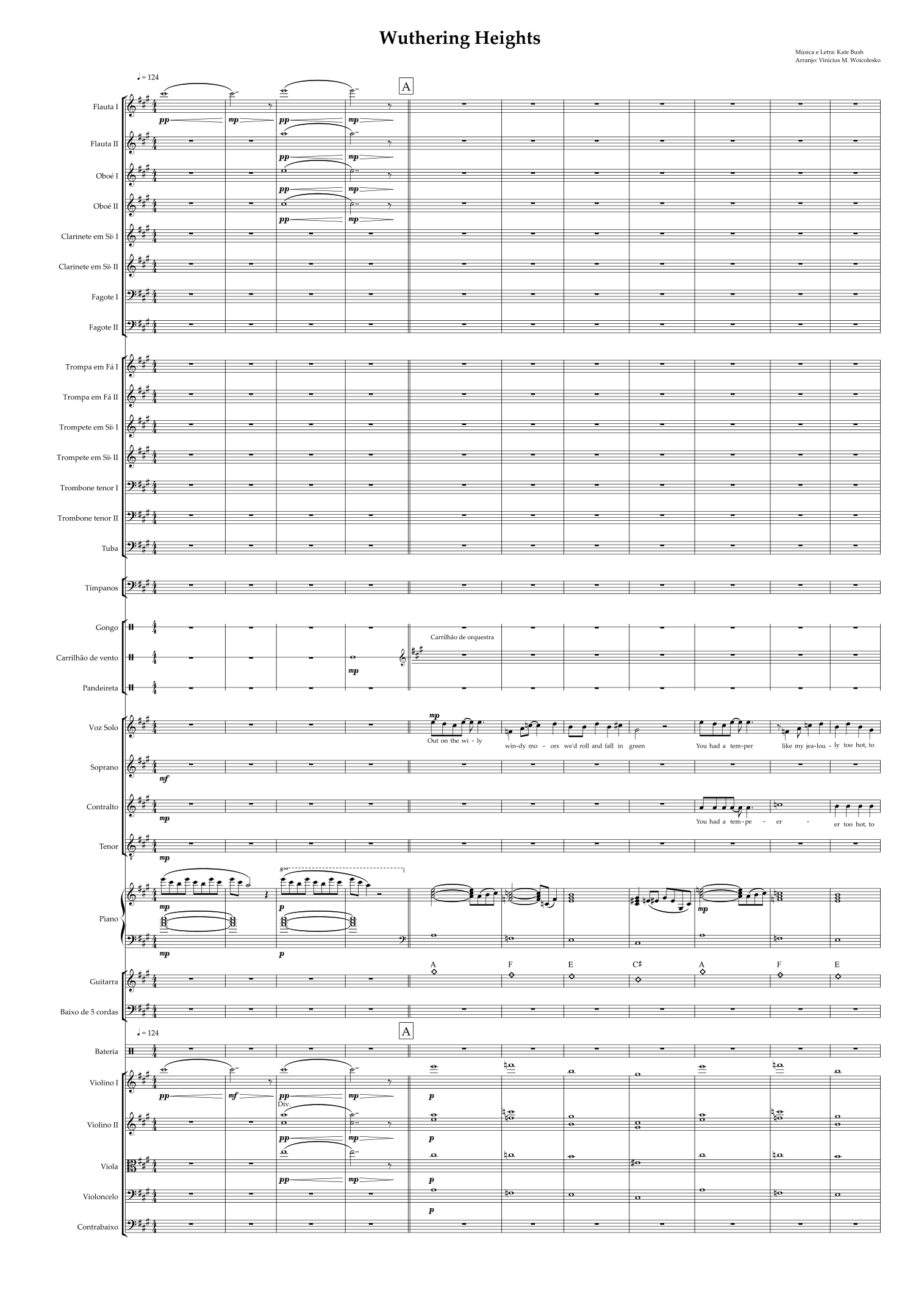 Wuthering Heights (arr. Vinícius M. Woicolesko) by Kate Bush Full Orchestra 管弦乐团 - 预览