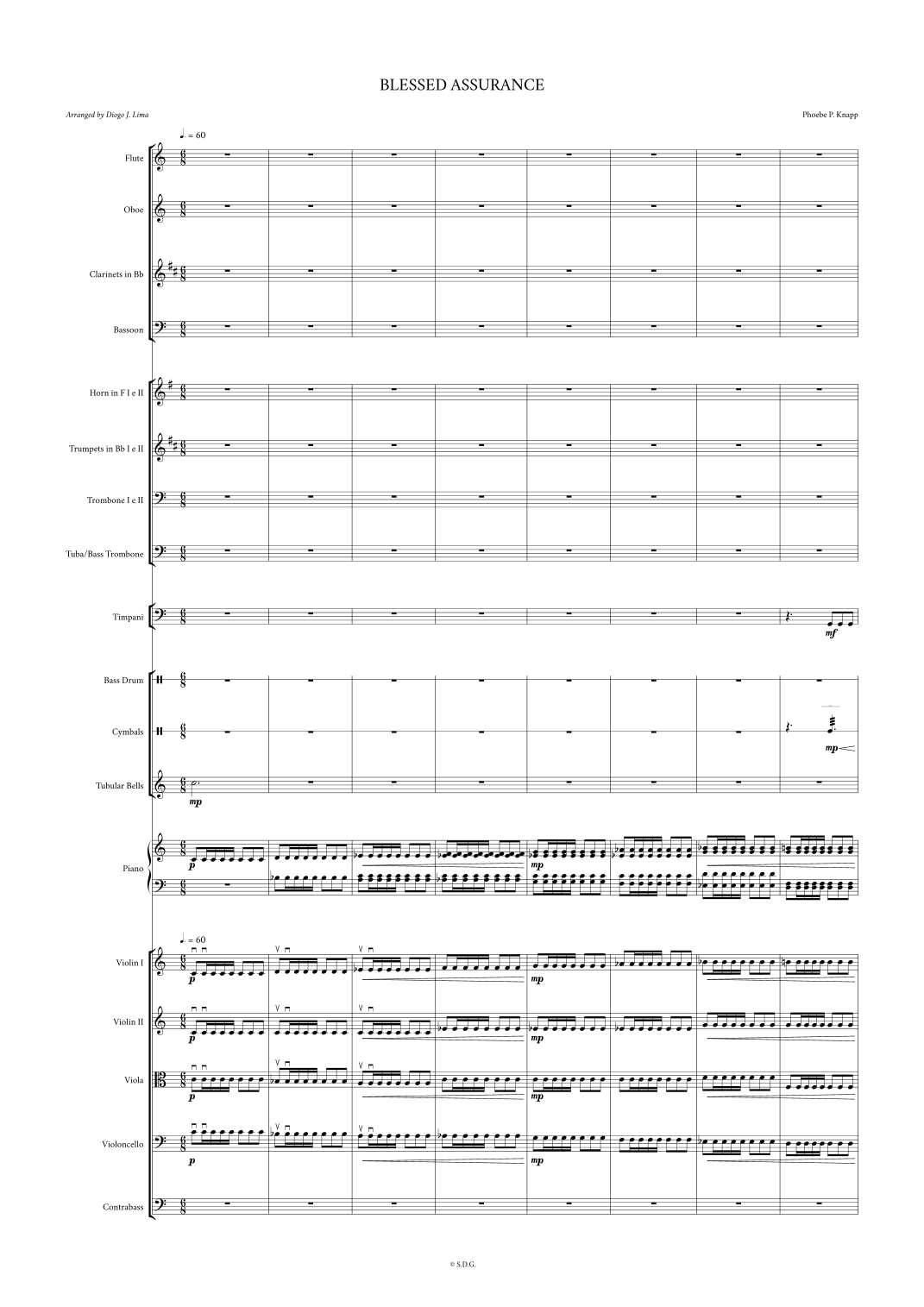 Blessed Assurance, Jesus is Mine (arr. Diogo J. Lima) by Phoebe Knapp 管弦乐团 - 预览