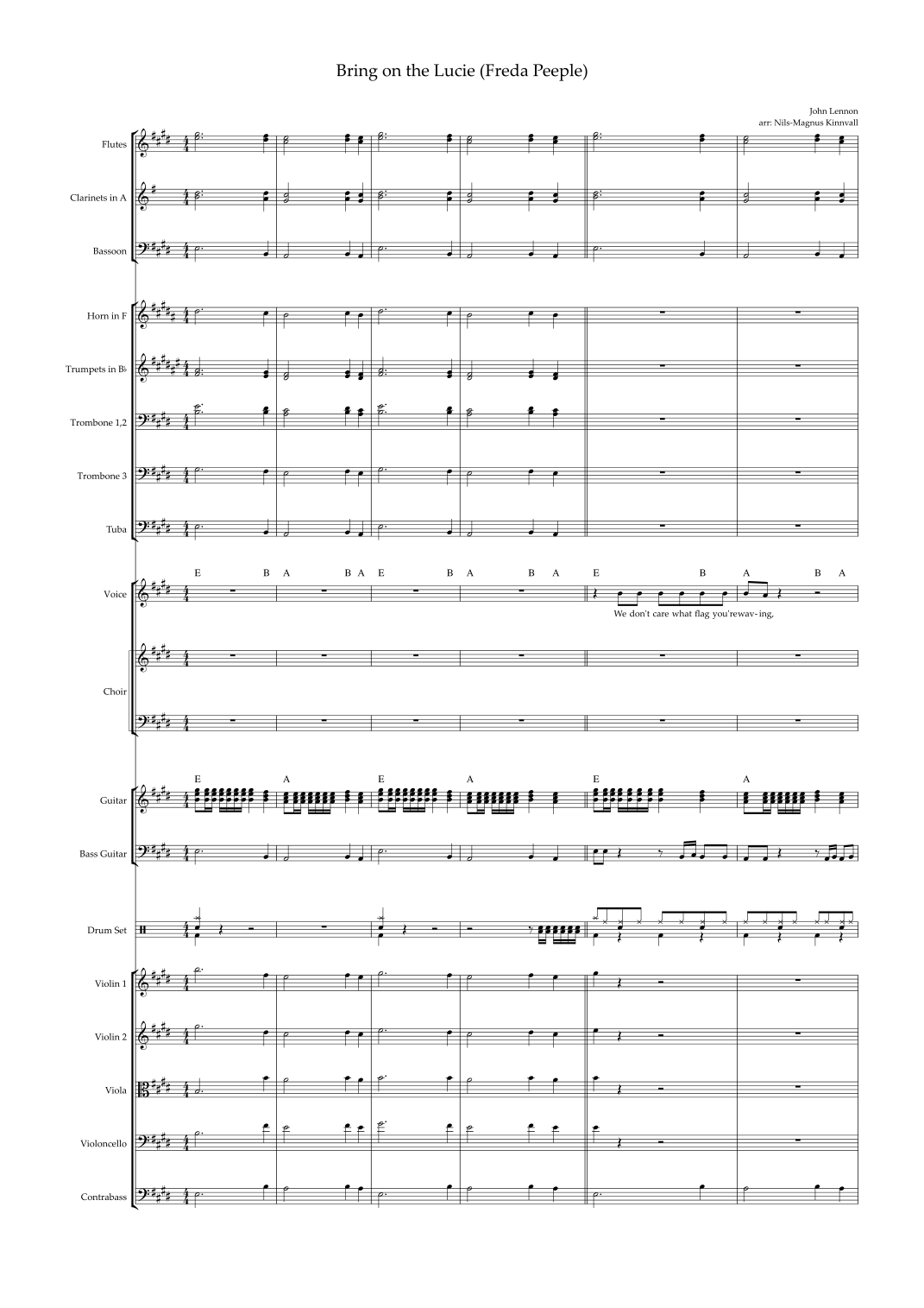 Bring on the Lucie (Freda peeple) by John Lennon 管弦乐团 - 预览