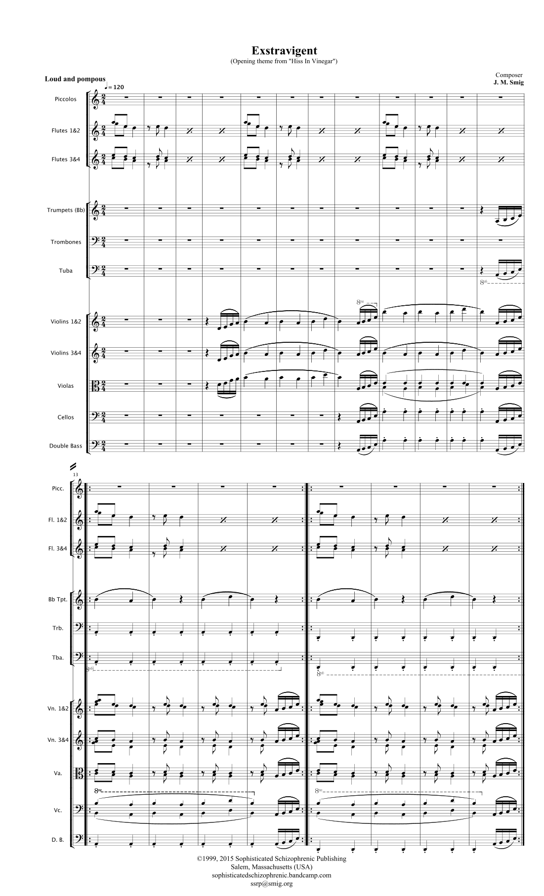 Exstravigent (2015 revision) by J. M. Smig 管弦乐团 - 预览