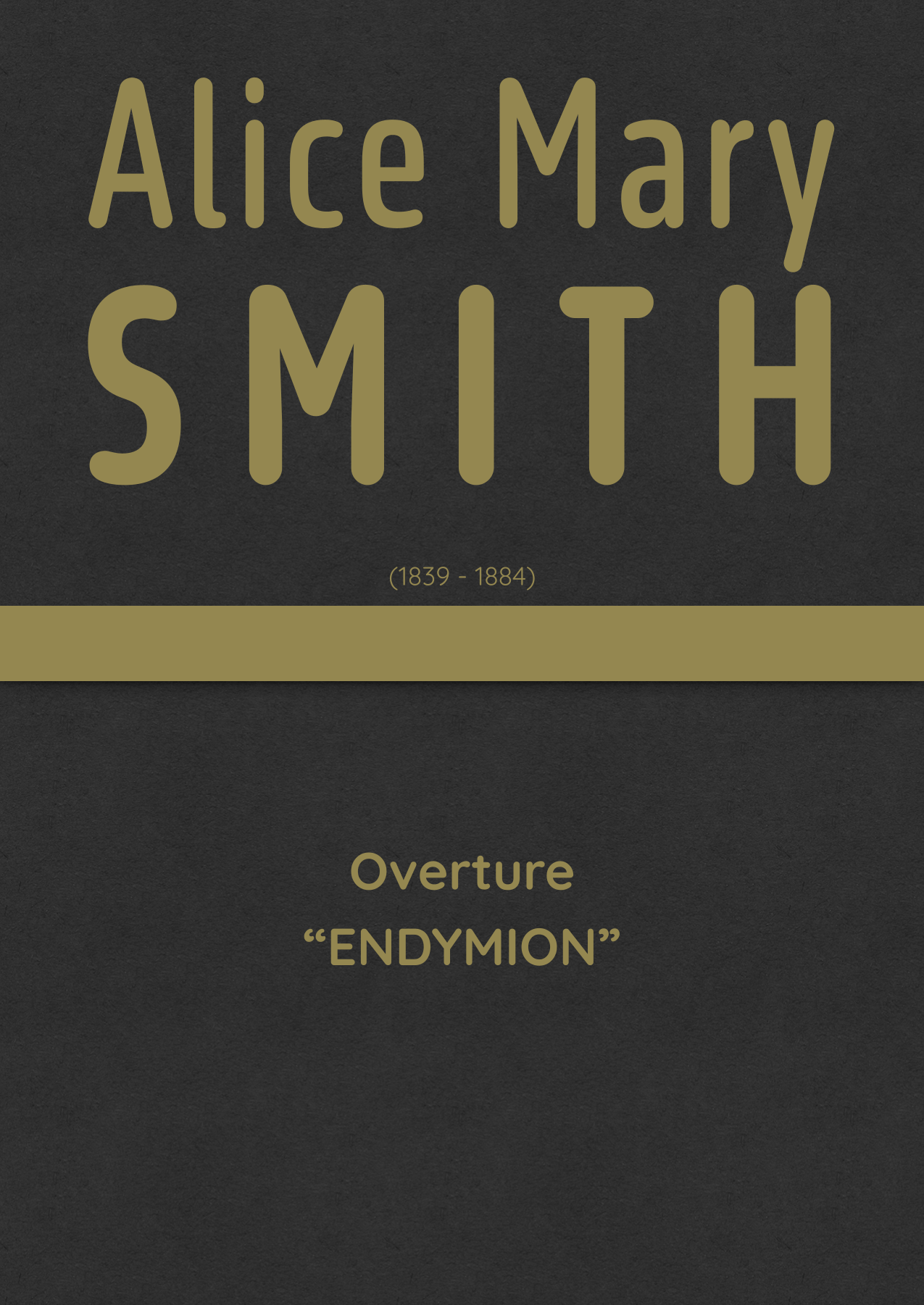 Smith - Overture Endymion (arr. J.G. Cucó Barber) by Alice Mary Smith Full Orchestra