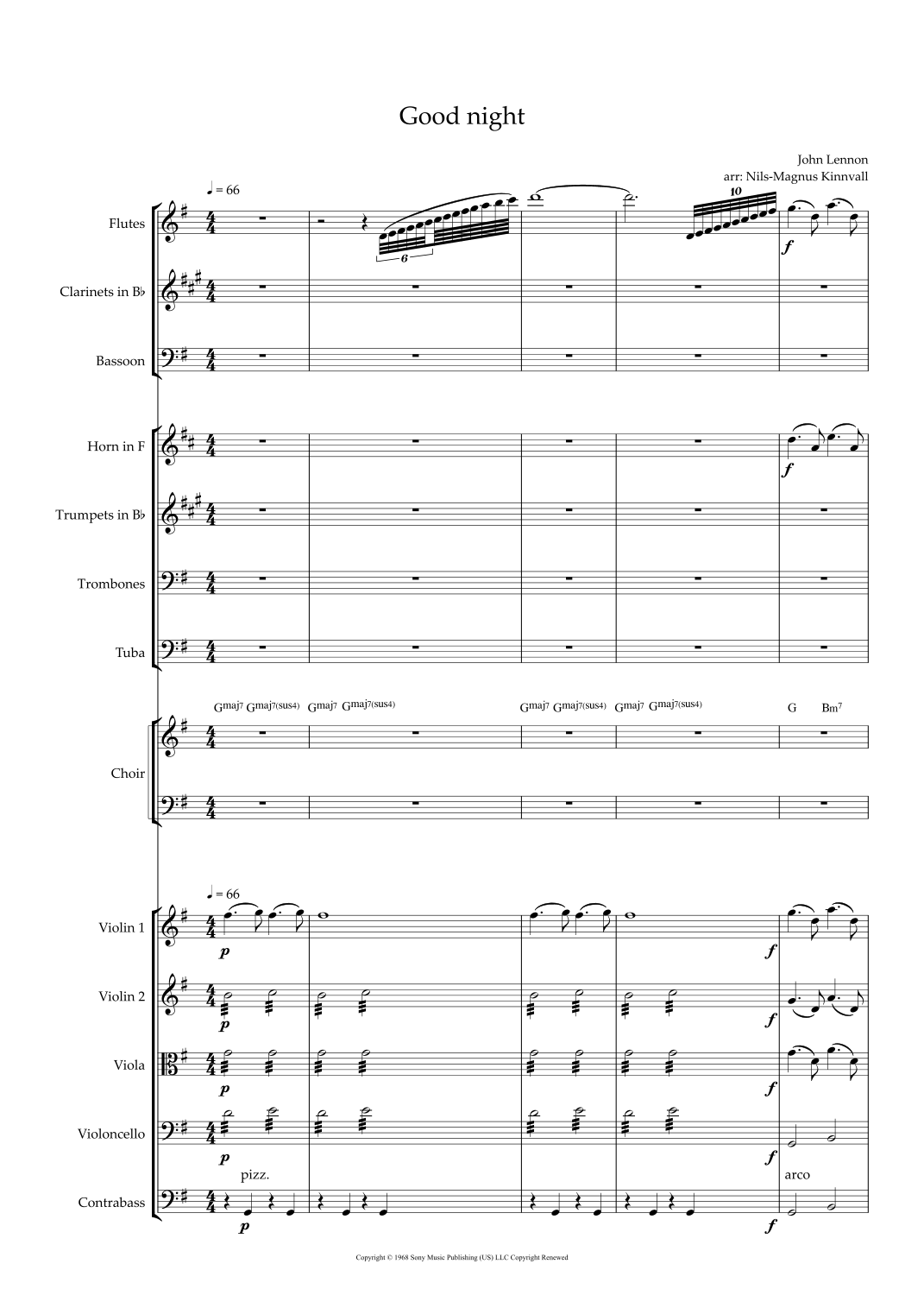 Good Night (arr. Nils-Magnus Kinnvall) by The Beatles Full Orchestra