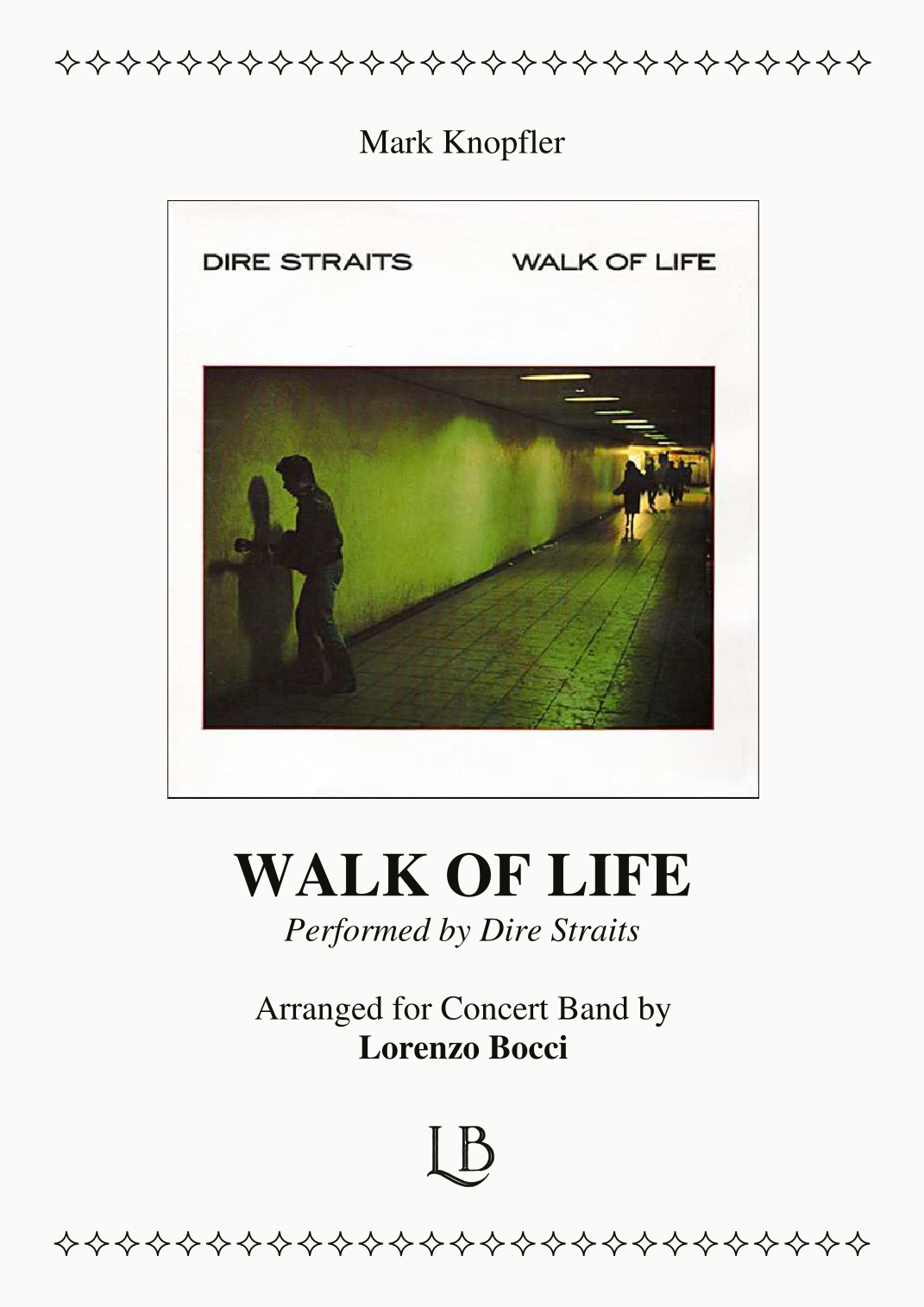 Interactive Digital Sheet Music preview of 'Walk Of Life (arr. Lorenzo Bocci)' by Dire Straits, Concert Band page 1
