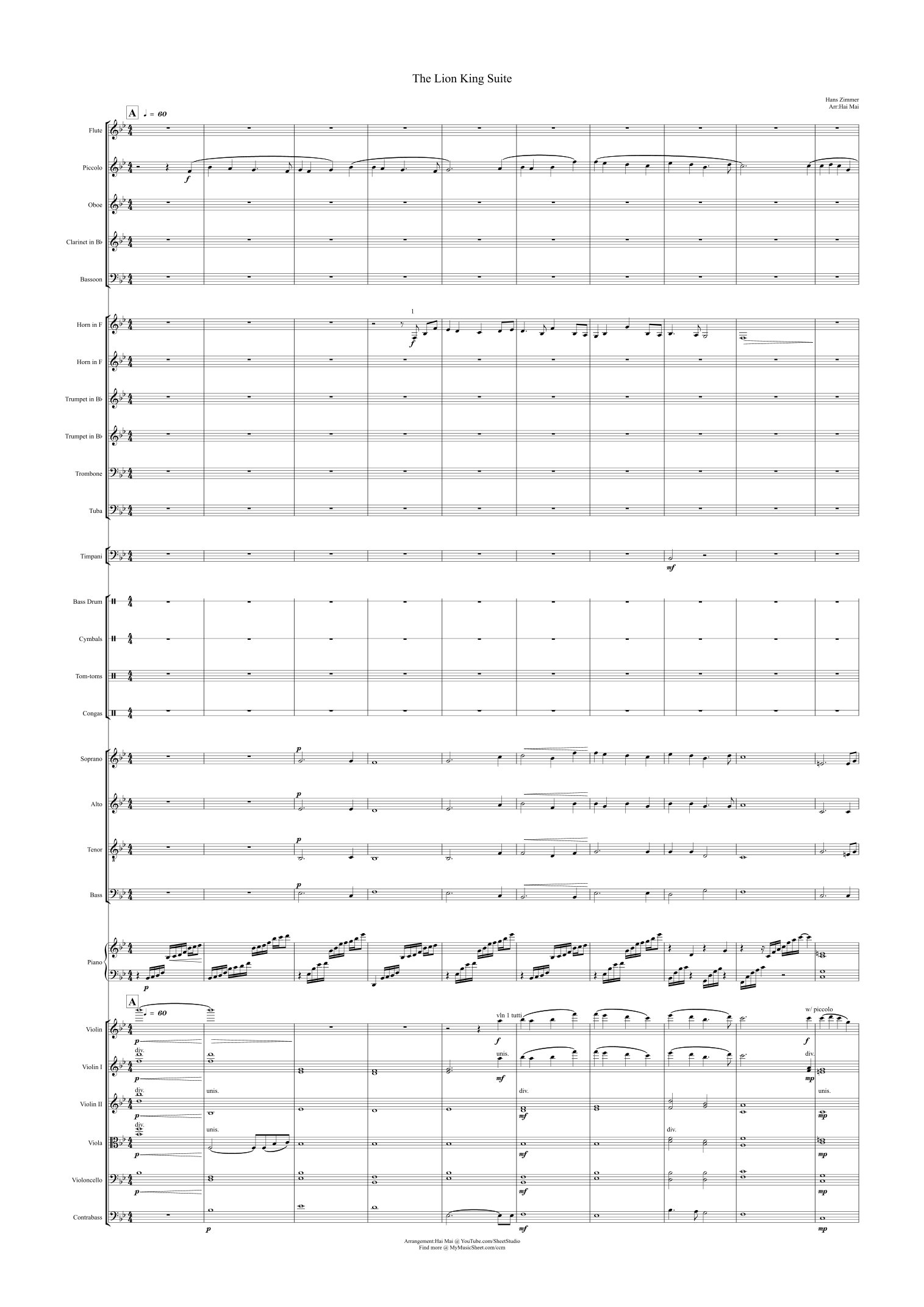 This Land (arr. Hai Mai) by Hans Zimmer 管弦乐团 - 预览