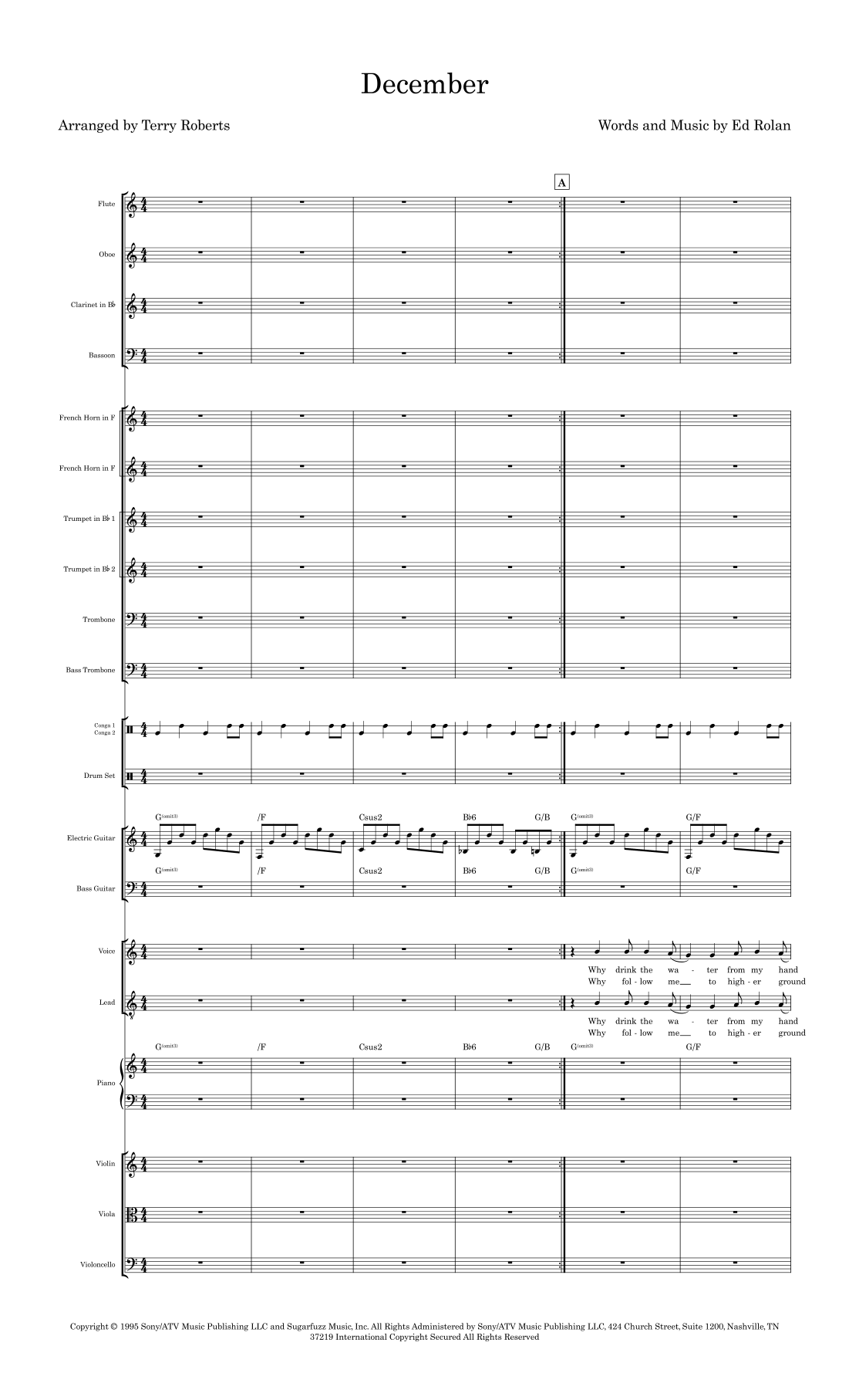 December (arr. Terry Roberts) by Collective Soul Full Orchestra