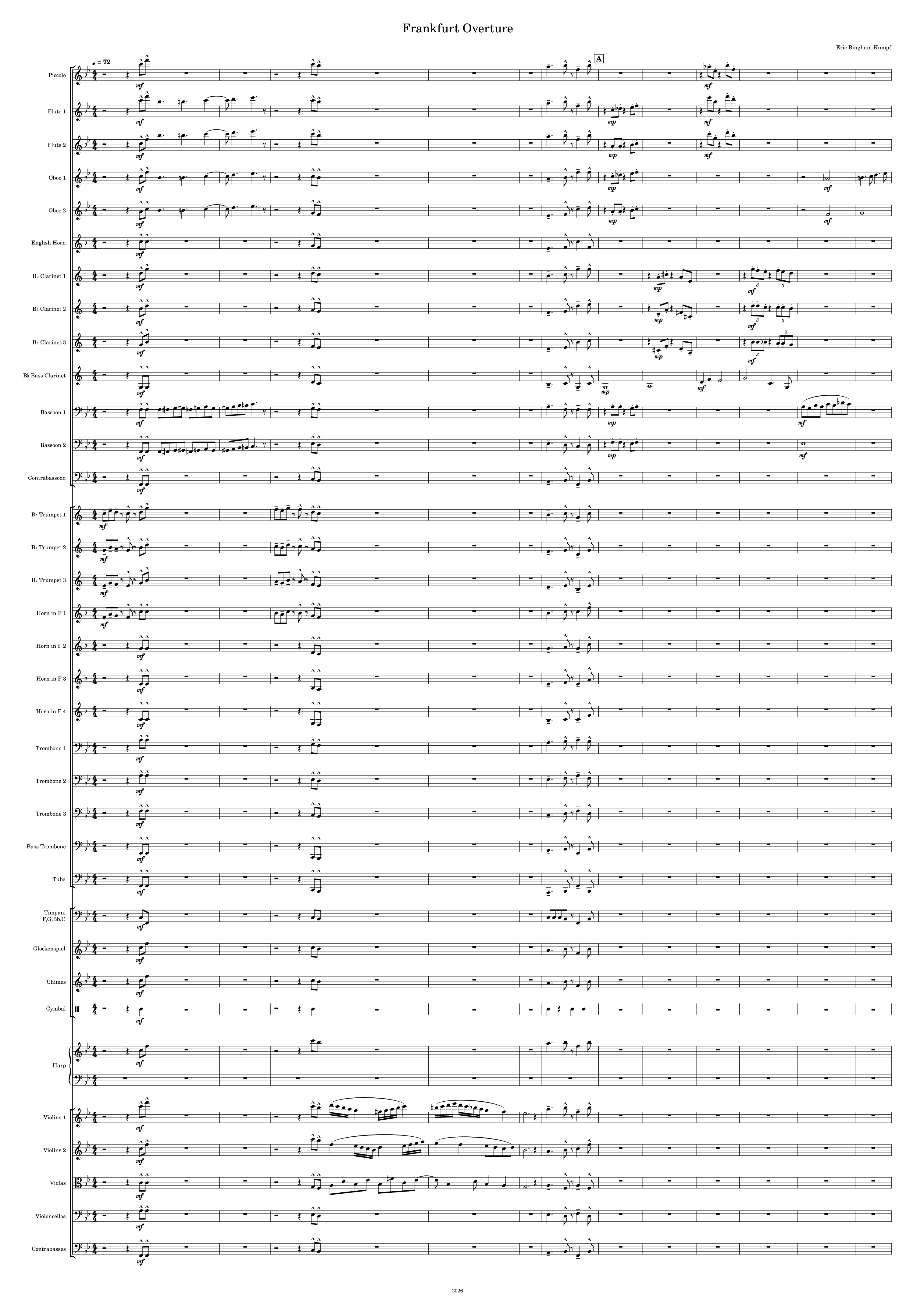 Frankfurt Overture by Eric Bingham-Kumpf Full Orchestra