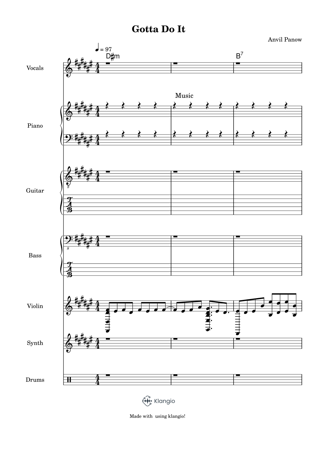 Gotta Do It by Stephen Michael Richards Sheet Music for Lead Sheet ...