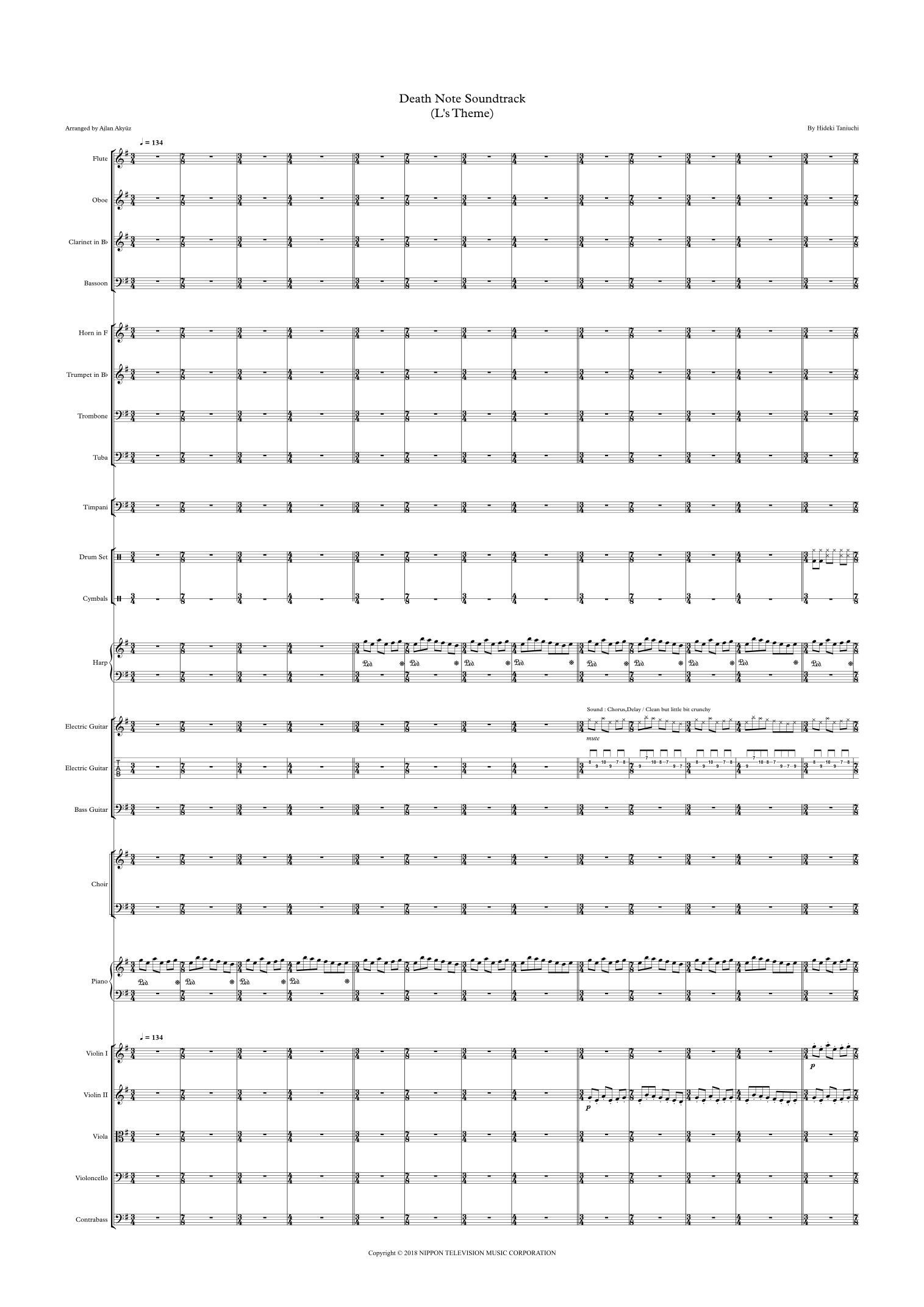 L No Teema (arr. Ajlan Akyüz) by Various Full Orchestra