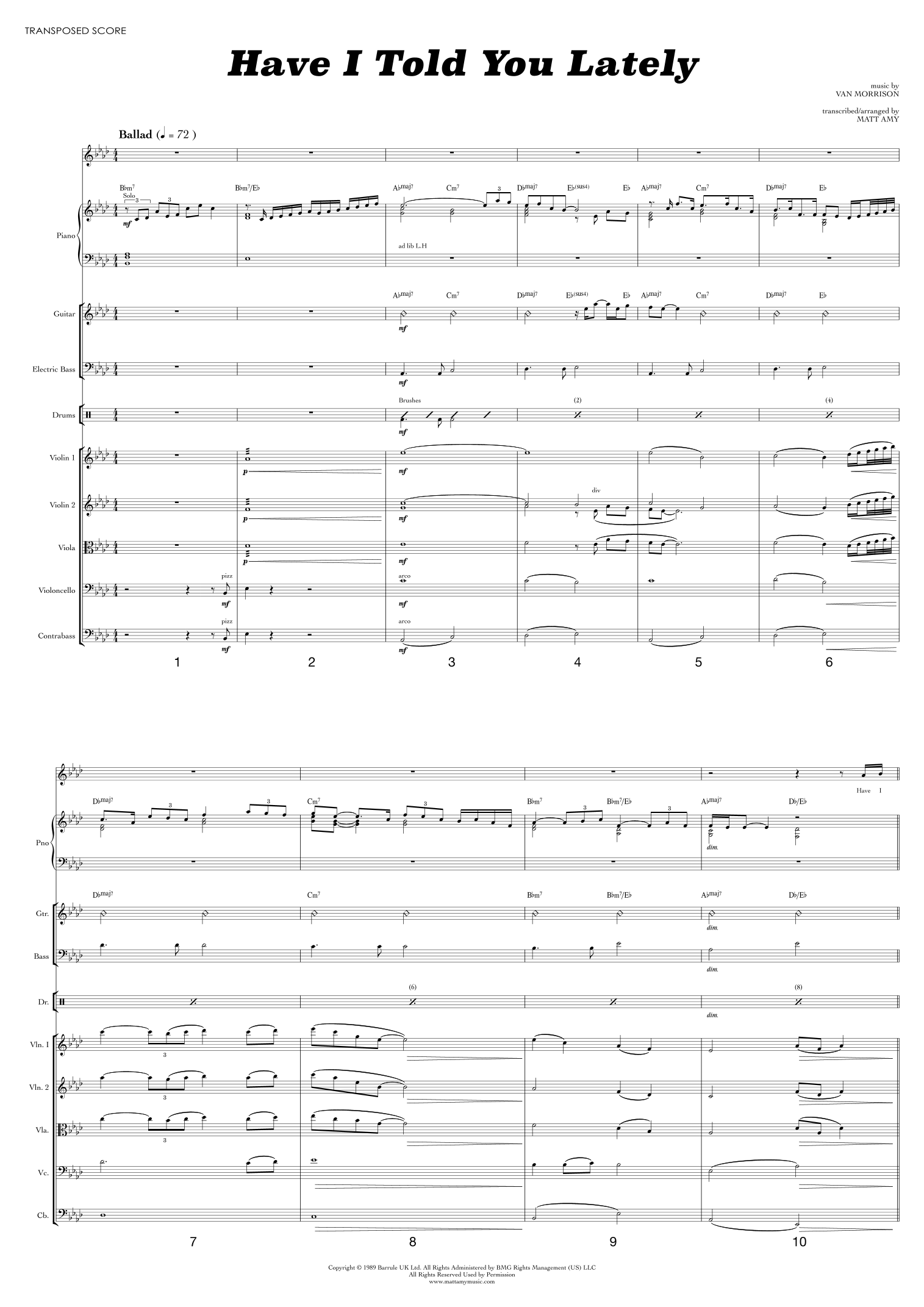 Have I Told You Lately (arr. Matt Amy) by Rod Stewart 管弦乐团 - 预览