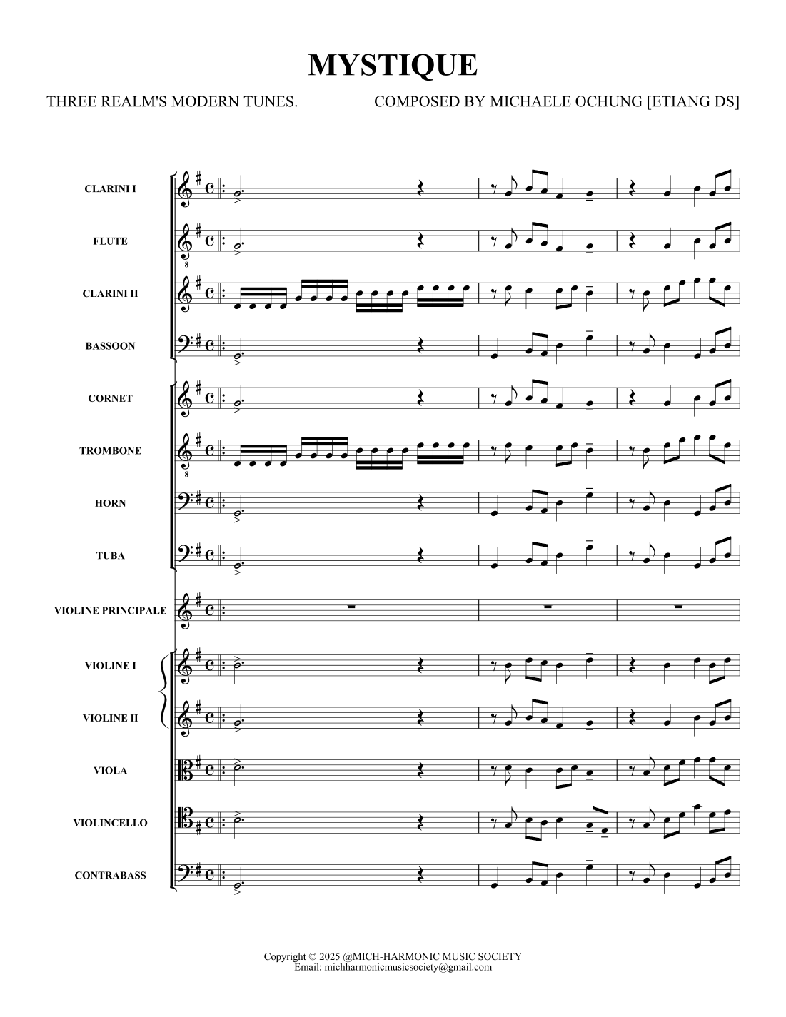 MYSTIQUE by MICHAELE OCHUNG Full Orchestra