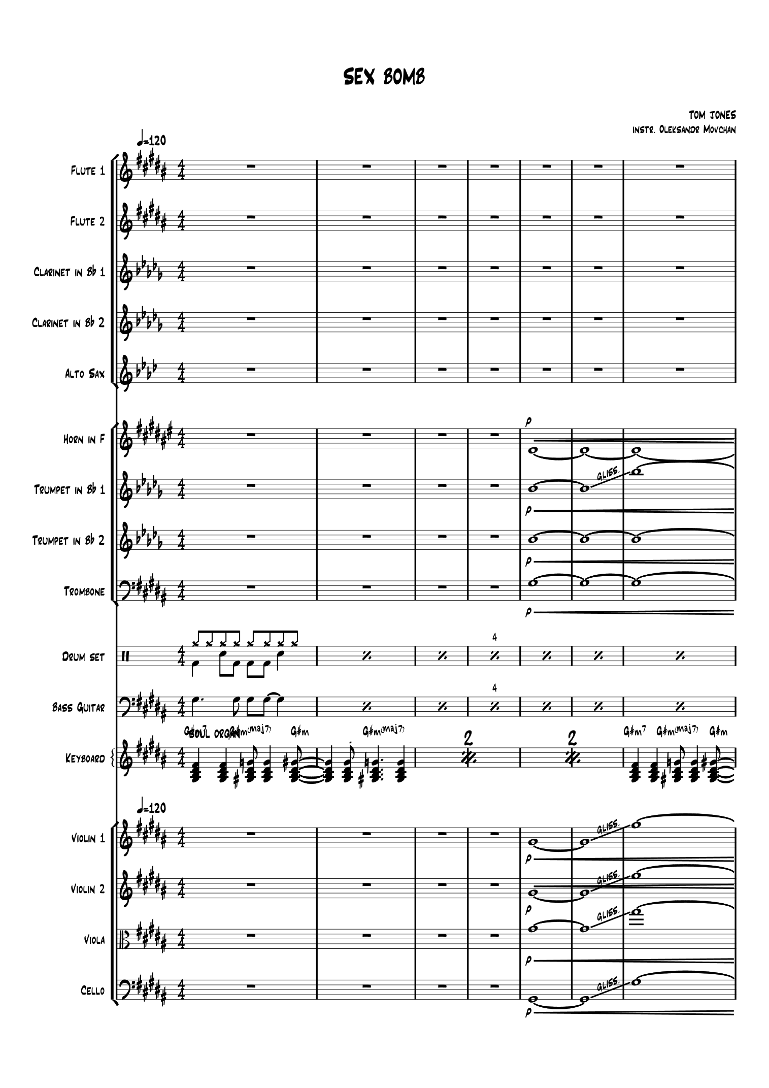 Sex Bomb (arr. Oleksandr Movchan) by Tom Jones Full Orchestra