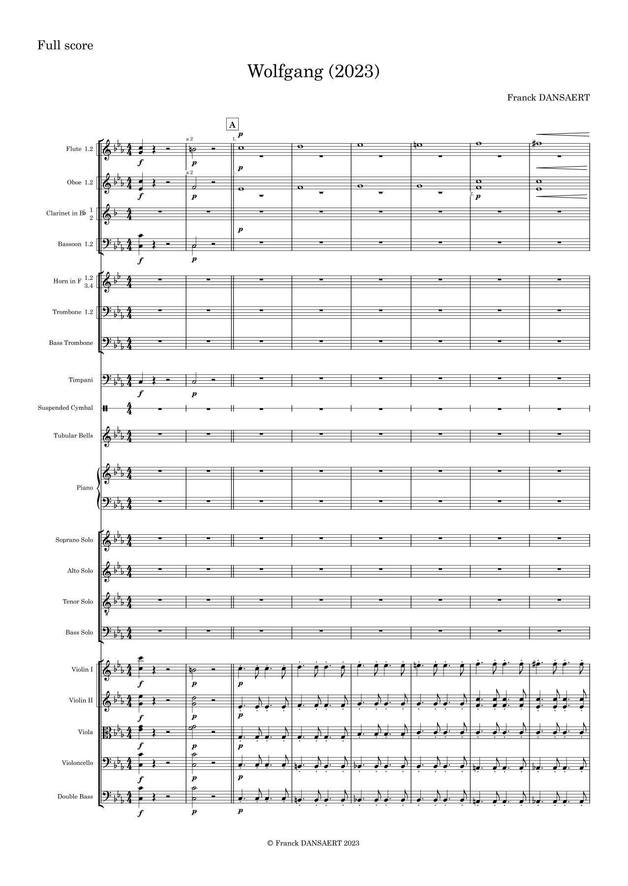 Wolfgang - 仅总谱 (Franck Dansaert 管弦乐团) - 预览