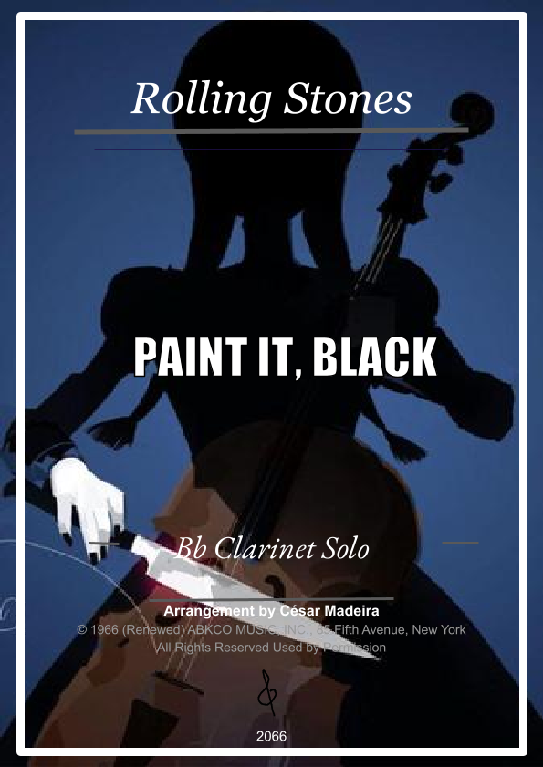 Paint It, Black Sheet Music Rolling Stones Solo