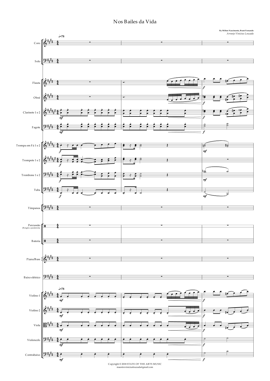 Nos Bailes De Vida (arr. Vinicius Louzada) by Brant Fernando 管弦乐团 - 预览