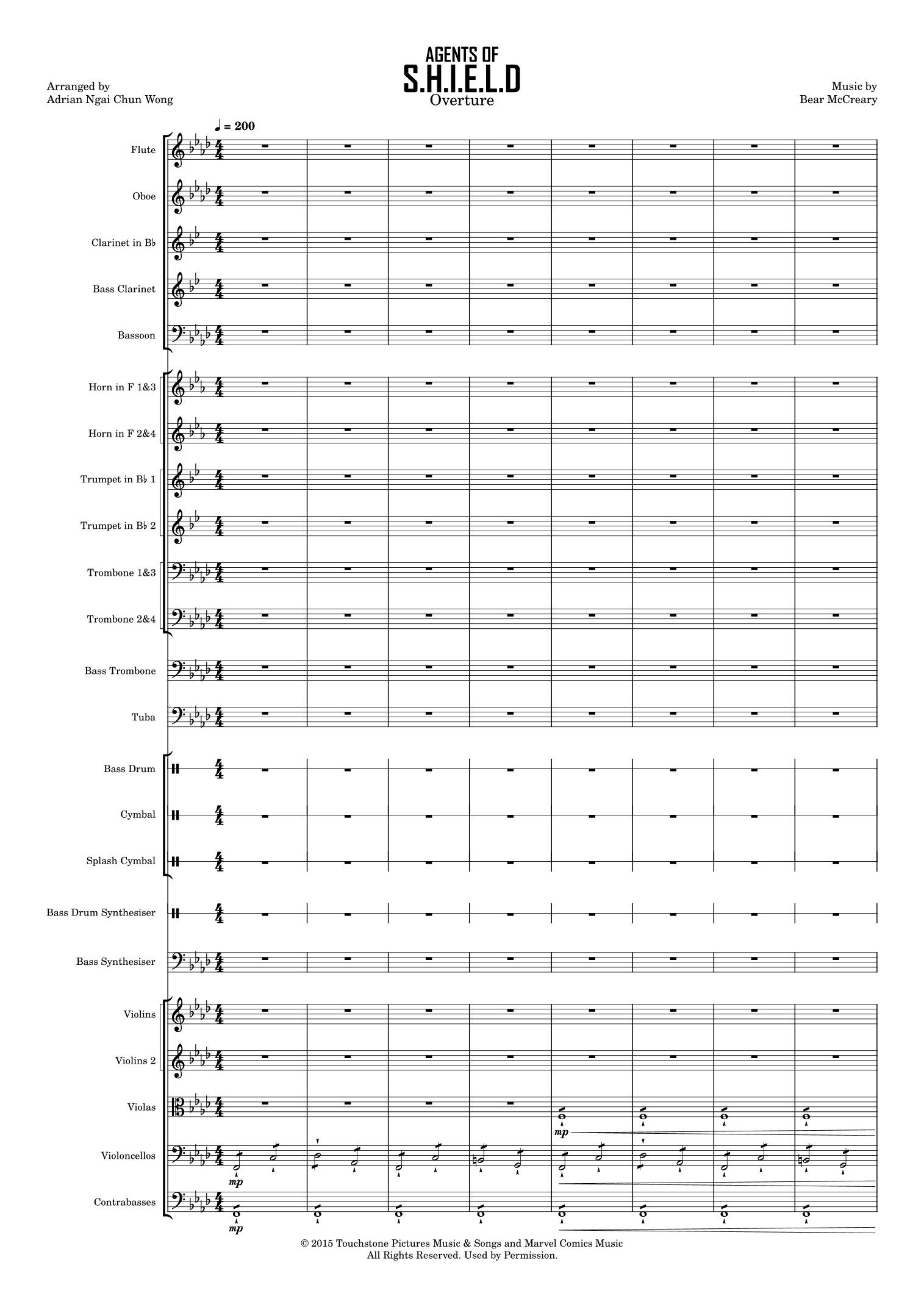 Agents Of S.h.I.e.l.d. - Overture (arr. Adrian Ngai Chun Wong) by Bear McCreary Full Orchestra