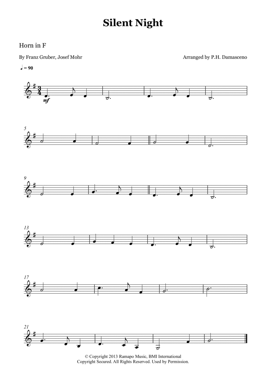 Jingle Bell Rock Sheet Music John Mcintyre Vallins French Horn Solo