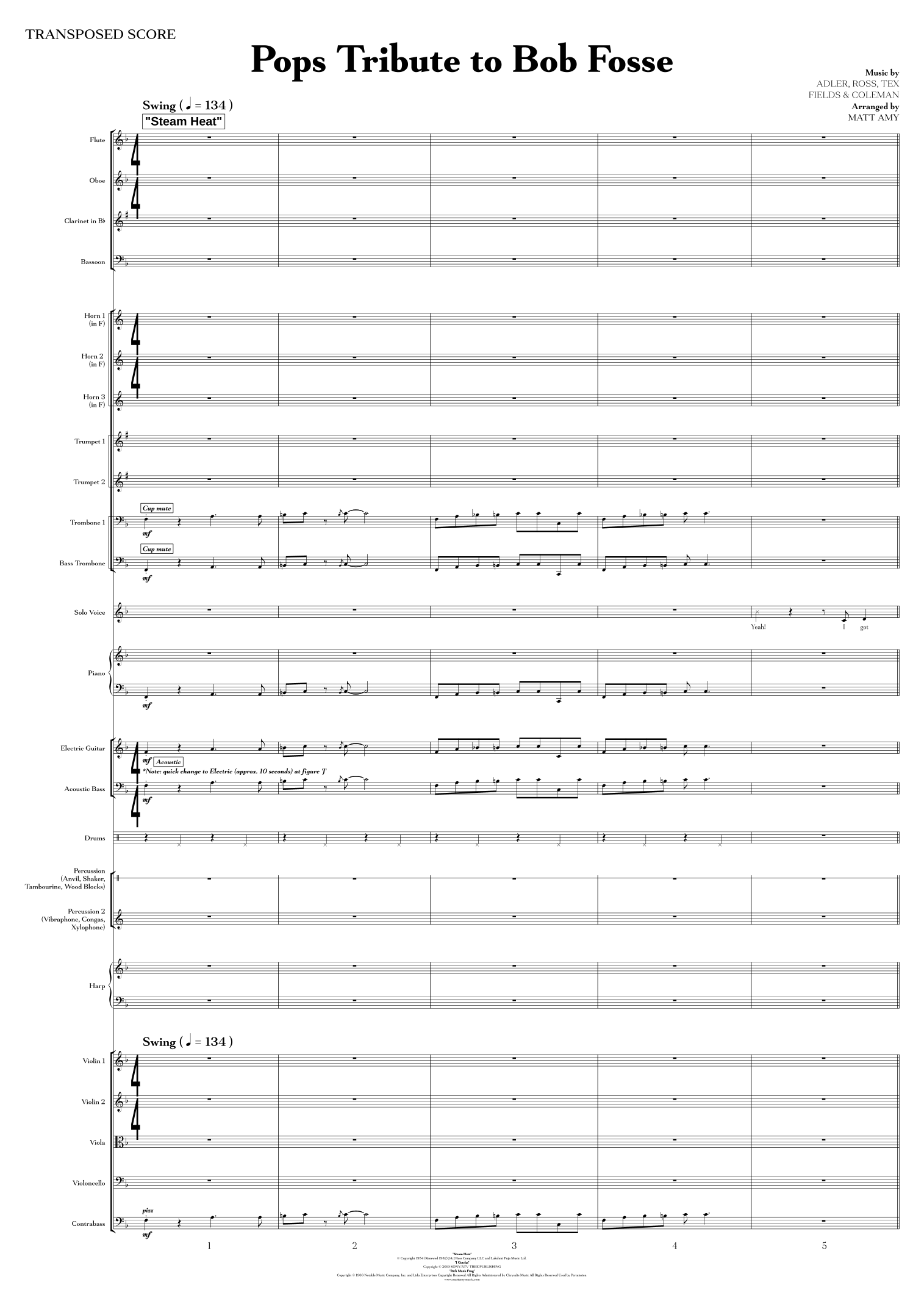 组曲:Steam Heat with I Gotcha and Rich Man's Frug (编曲:Matt Amy) - Matt Amy 管弦乐团 - 预览