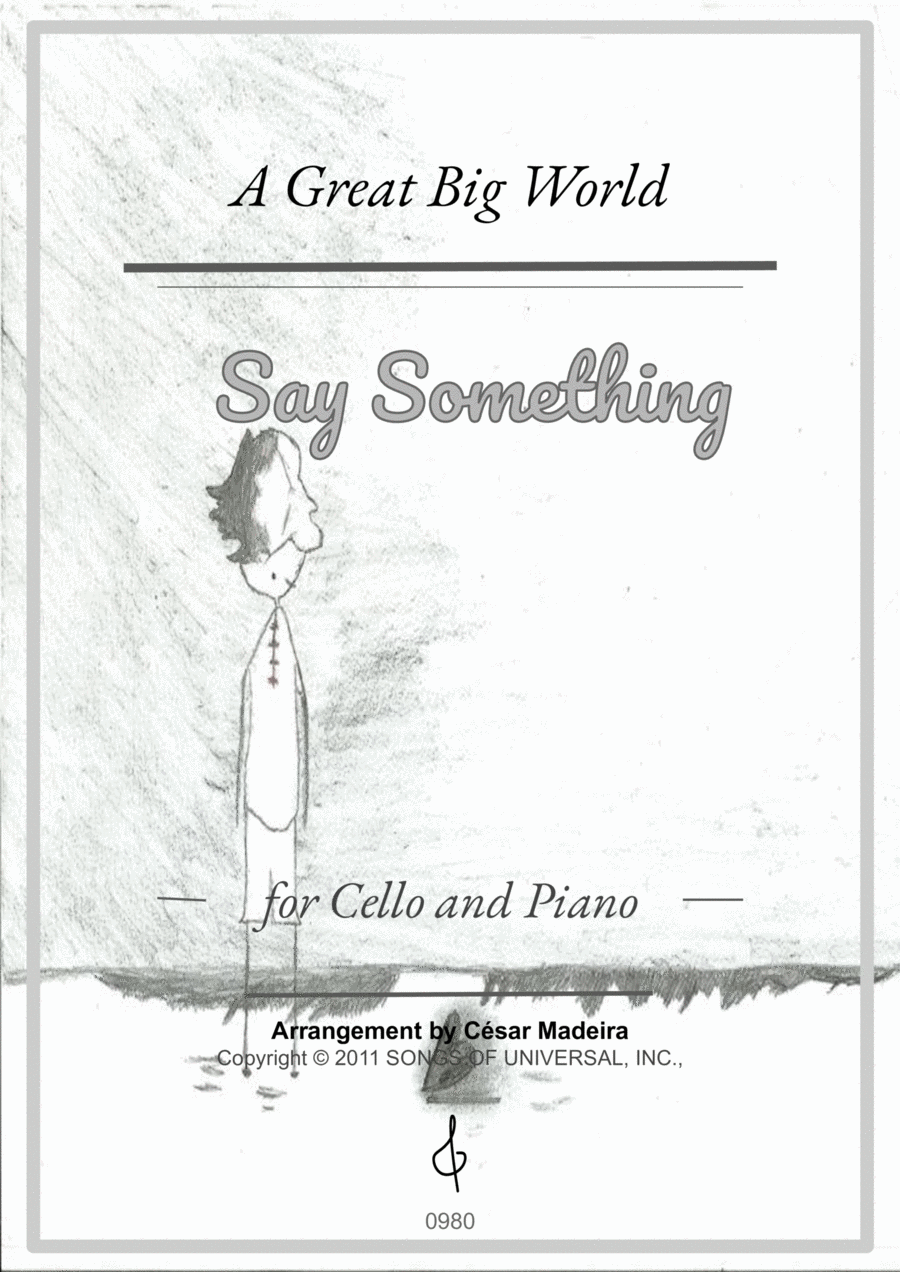 Say Something Sheet Music A Great Big World Performance Ensemble
