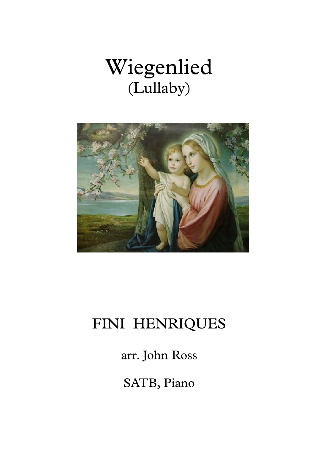 Wiegenlied (Lullaby) (arr. John Ross) Digital Sheet Music