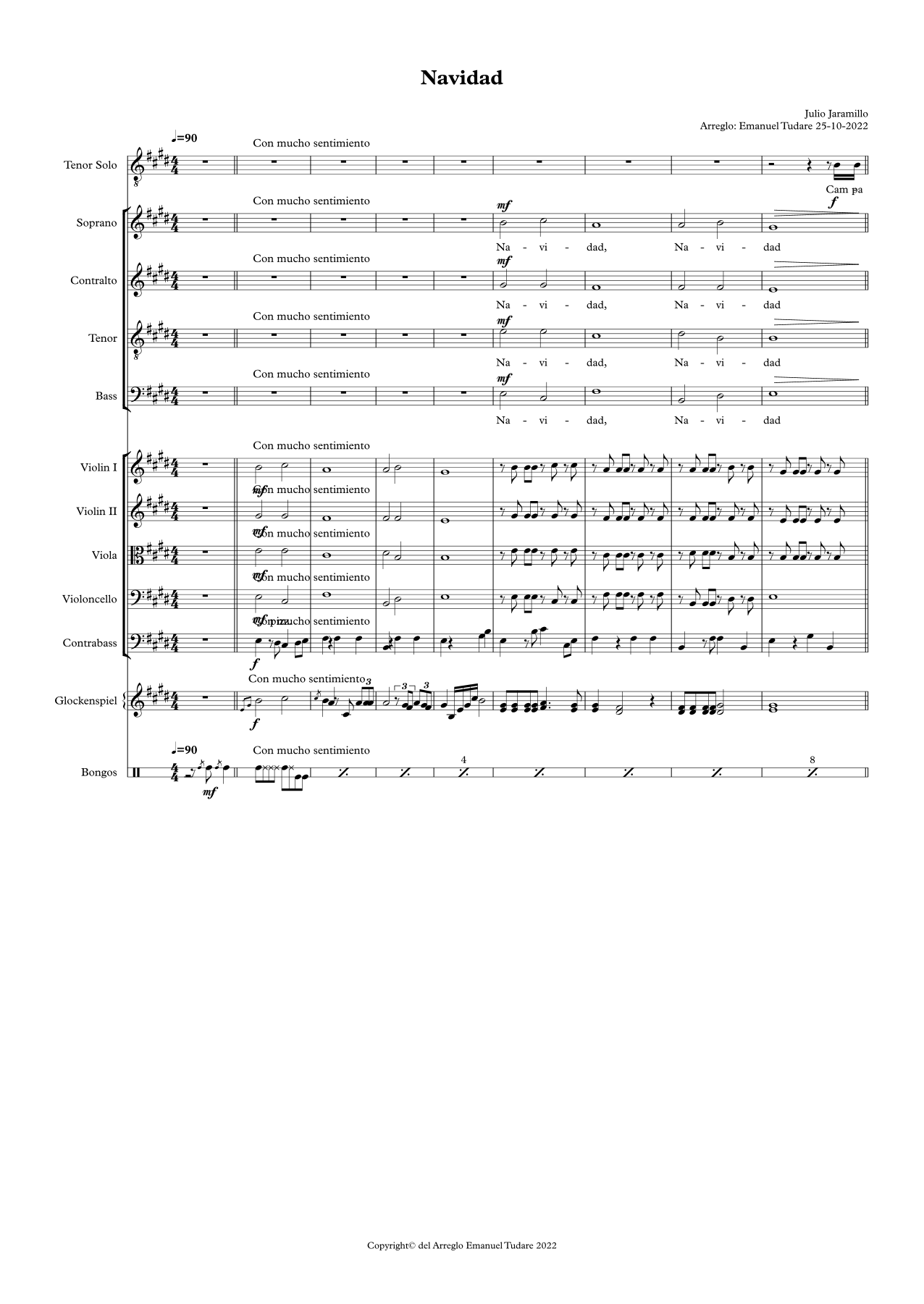Navidad (arr. Emanuel Tudare) by Julio Jaramillo 管弦乐团 - 预览