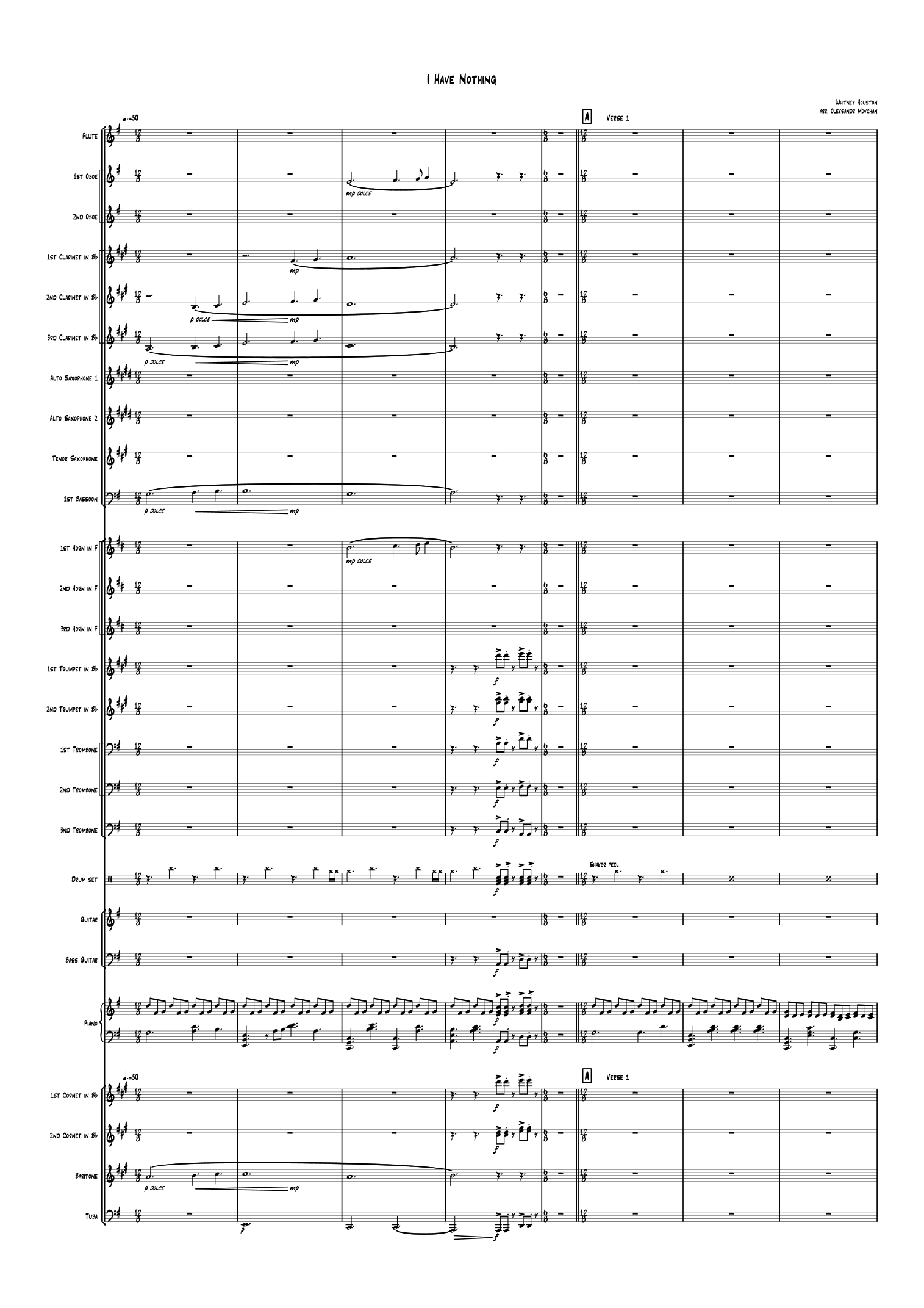 I Have Nothing (arr. Oleksandr Movchan) by Whitney Houston Full Orchestra