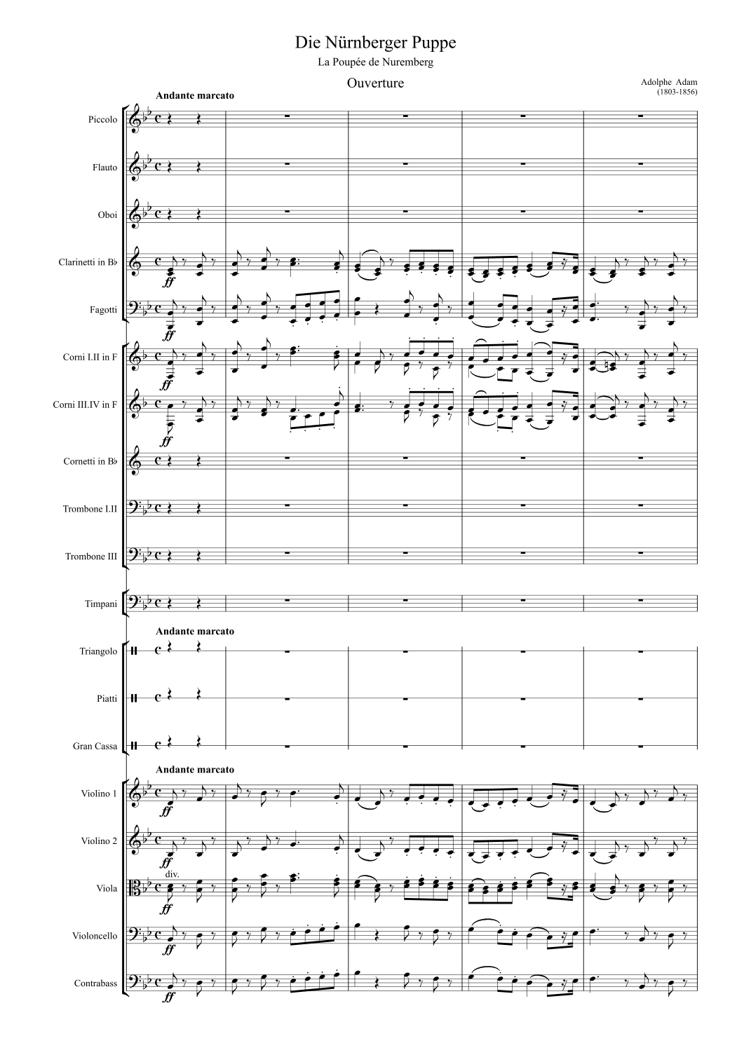 Die Nürnberger Puppe - ouverture by Adolphe Adam 管弦乐团 - 预览