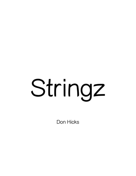 Don Hicks 的 Stringz 管弦乐团 - 预览