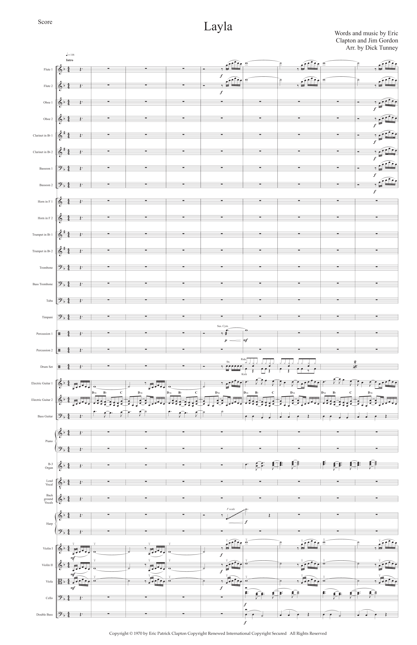 Layla (arr. Dick Tunney) by Derek And The Dominos 管弦乐团 - 预览