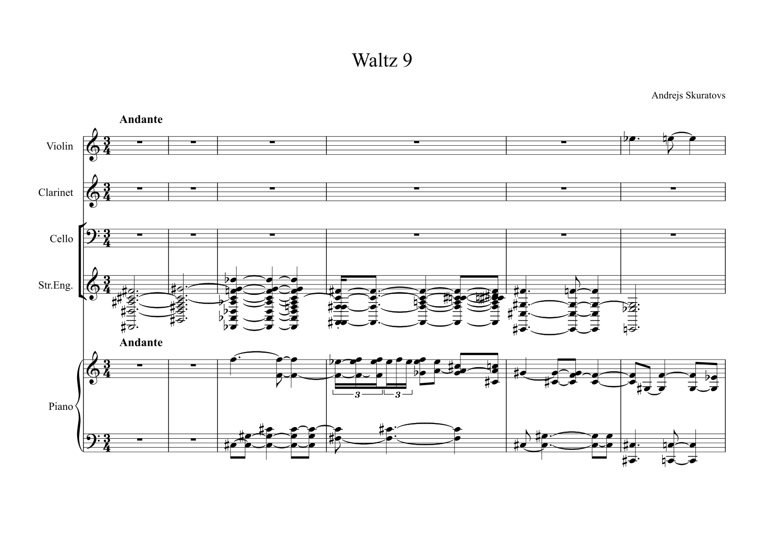 Waltz 9 in C sharp major, Op. 9: Andante by Andrejs Skuratovs (Skuratov Andrew) Full Orchestra