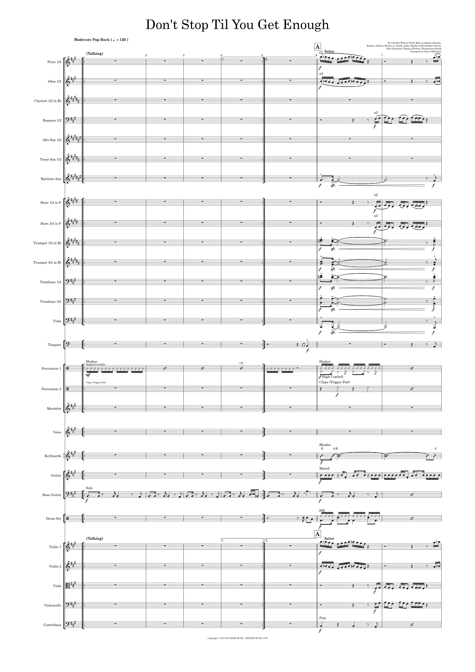 Don't Stop Til You Get Enough (arr. Daryl McKenzie) by Menton L. Smith 管弦乐团 - 预览