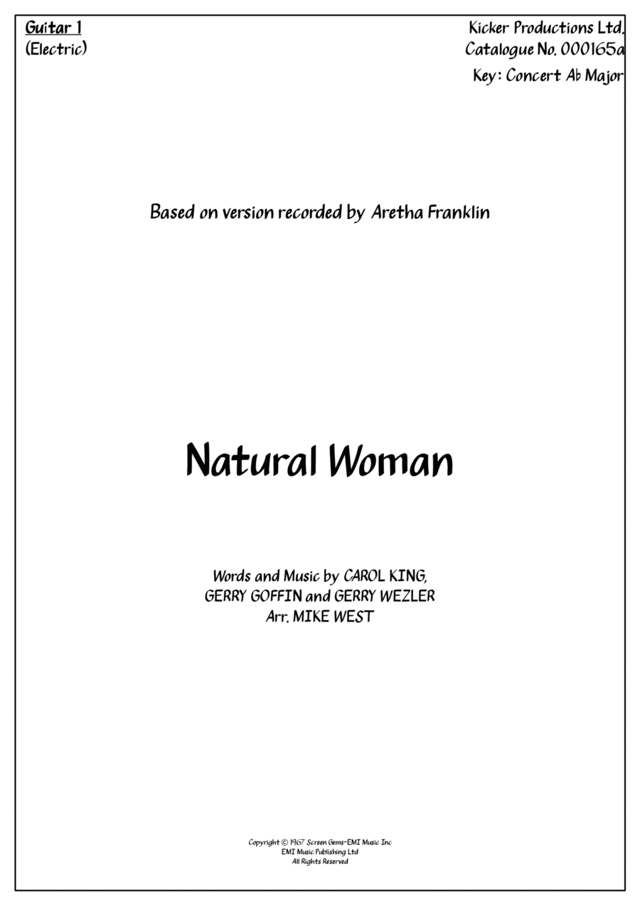 (you Make Me Feel Like) A Natural Woman (arr. Michael Storeton-West) Partituras Digitales