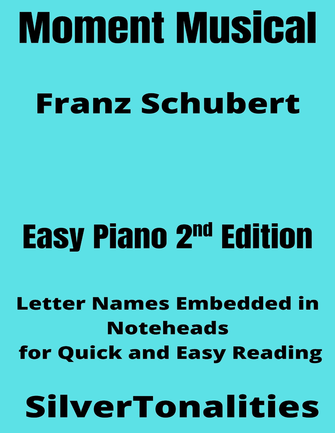 Moment Musical Easy Piano Sheet Music 2nd Edition (arr ...