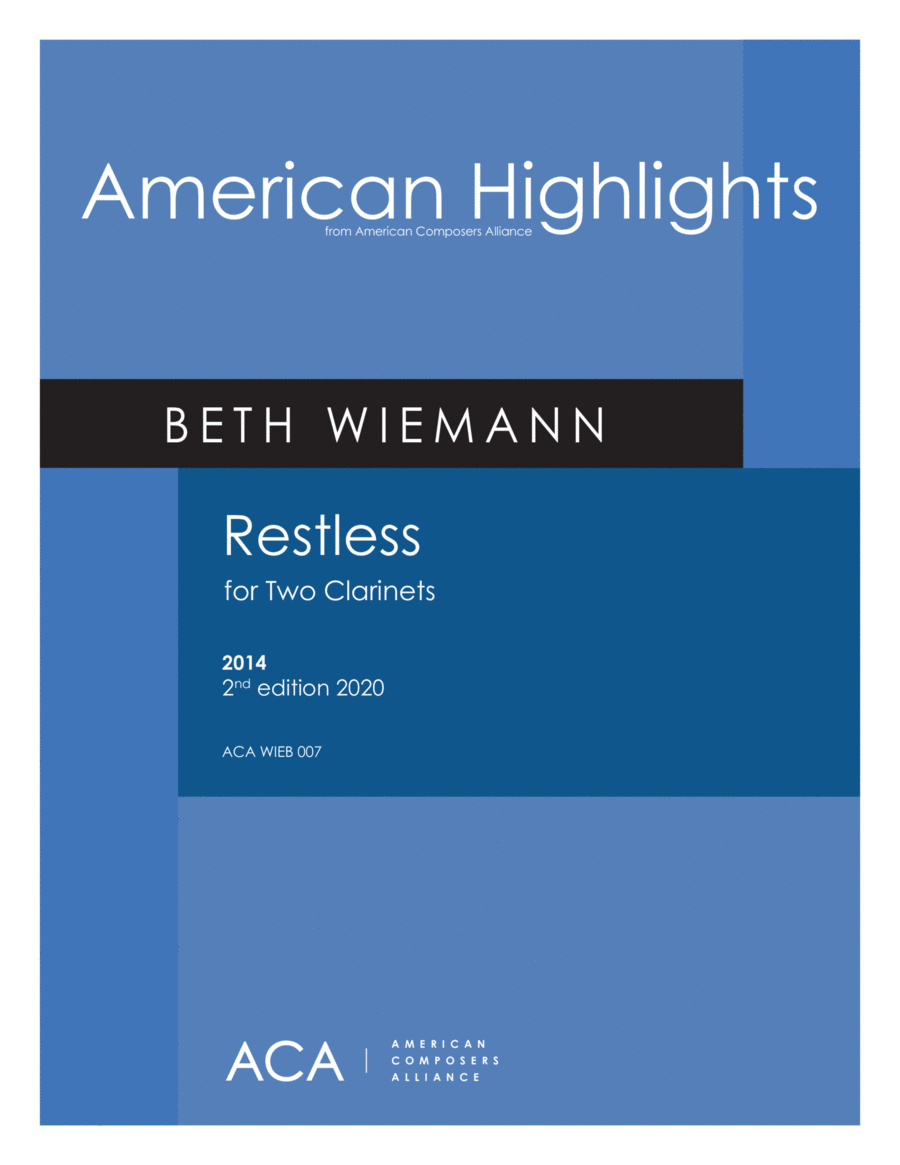 [Wiemann] Restless Digital Sheet Music
