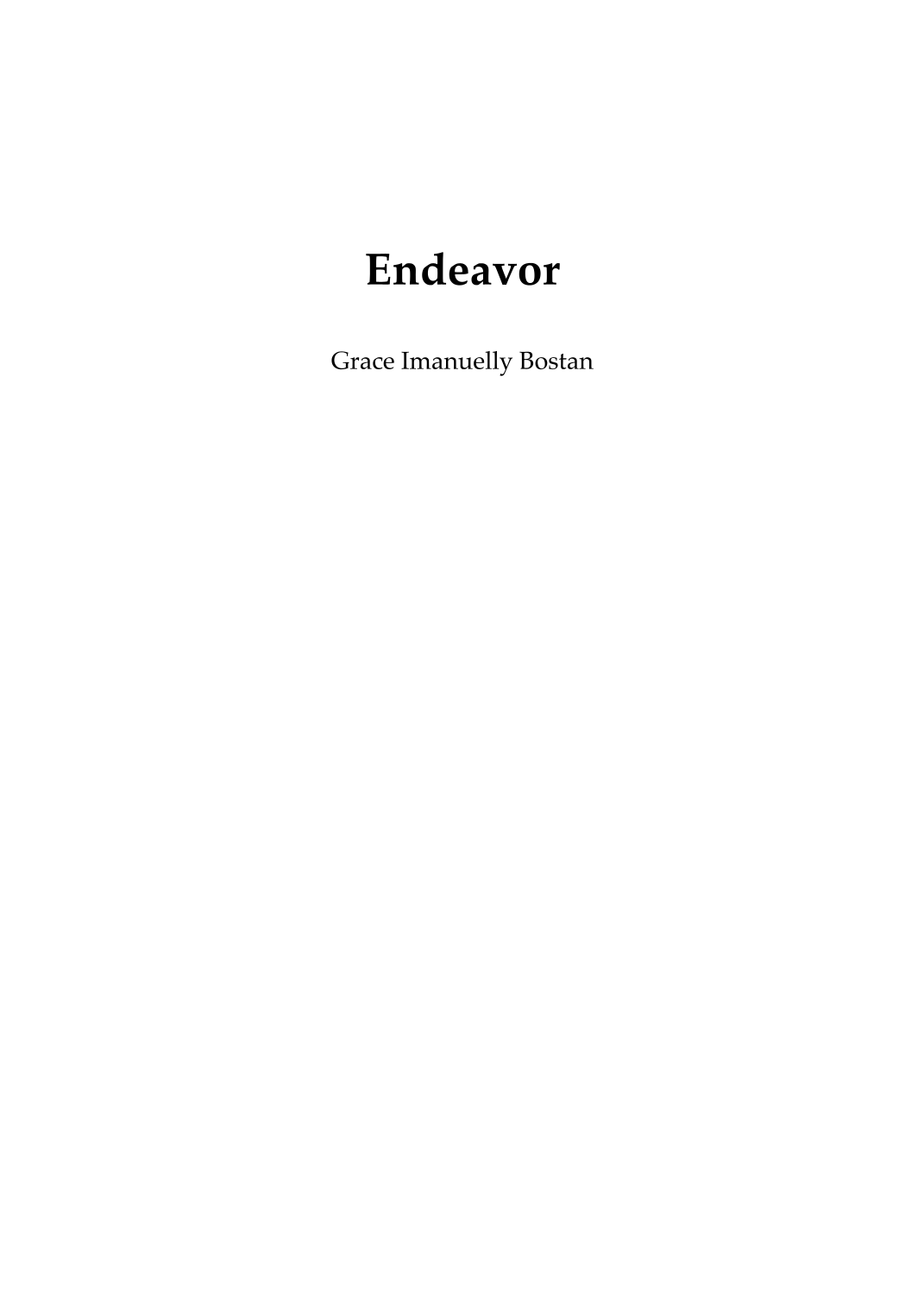 Alice Grace 的 Endeavour(管弦乐团版)- 预览