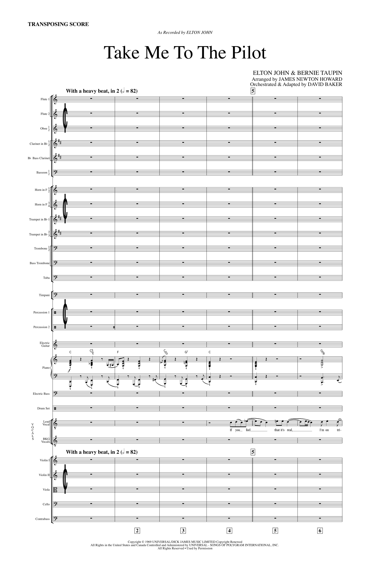 Take Me To The Pilot (arr. David Baker) by Elton John 管弦乐团 - 预览