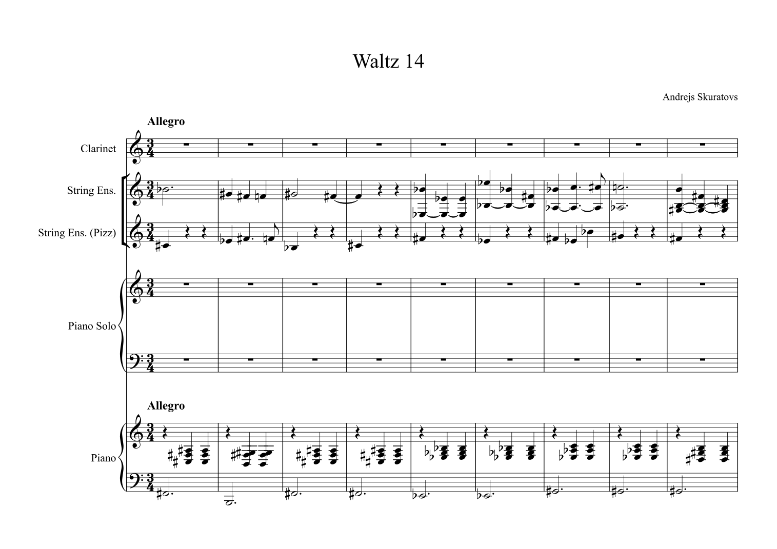 Waltz 14 in F sharp major, Op. 14: Allegro by Andrejs Skuratovs (Skuratov Andrew) 管弦乐团 - 预览