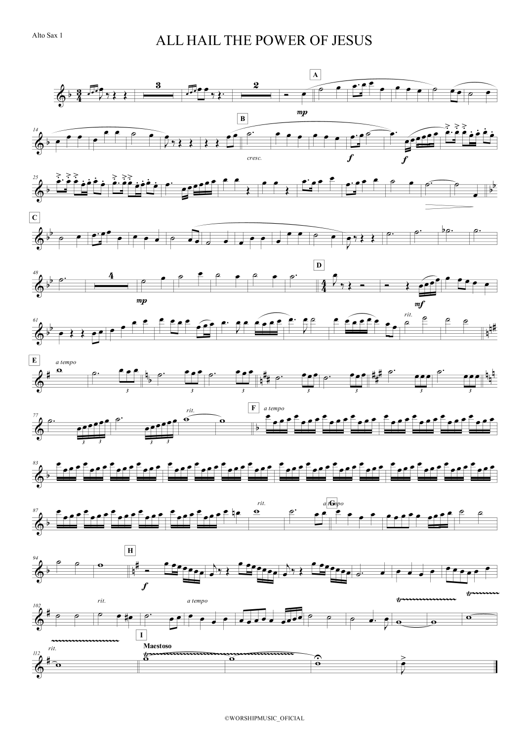 All Hail The Power of Jesus' Name by Immanuel Symphony Orchestra - Korea Full Orchestra