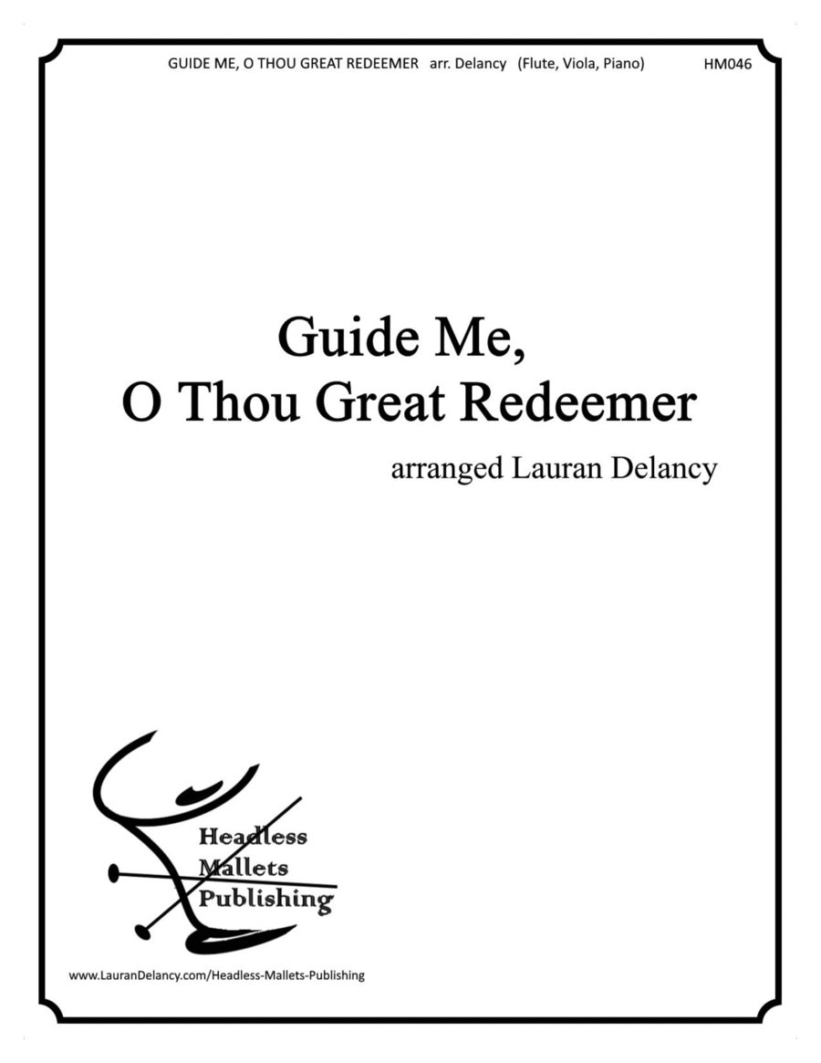 Guide Me O Thou Great Redeemer Flute Viola Piano Sheet Music