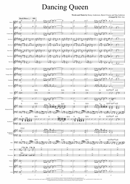 Dancing Queen (arr. Matt Amy) by ABBA Full Orchestra