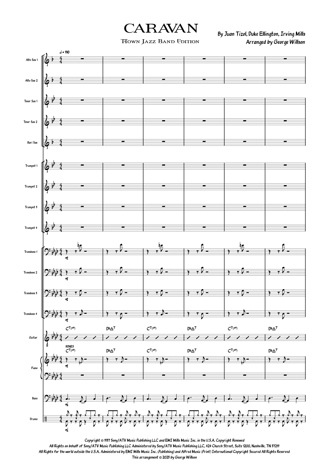 Caravan (arr. George Willson) by Billy Eckstine Jazz Ensemble - 预览
