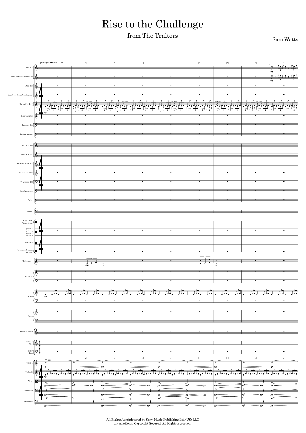 Rise To The Challenge (arr. Sam Watts) by Samuel John Watts 管弦乐团 - 预览
