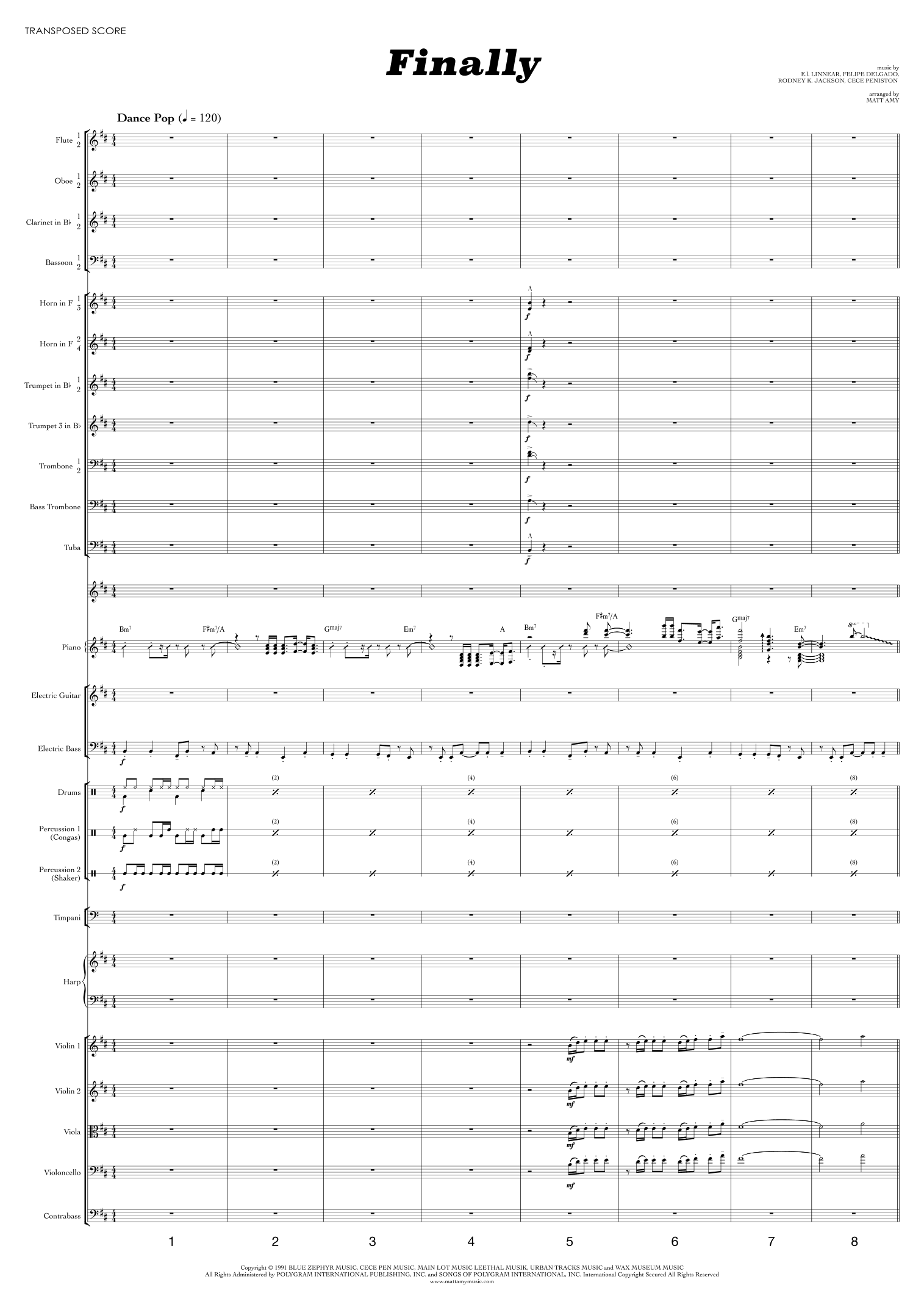 Finally (arr. Matt Amy) by Cece Peniston 管弦乐团 - 预览