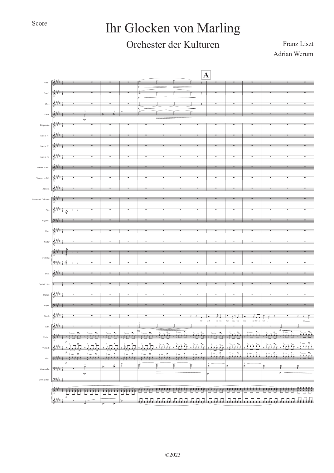 Bells of Marling (arr. Adrian Sebastian Werum) by Ihr Glocken von Marling 全编制管弦乐团 - 预览
