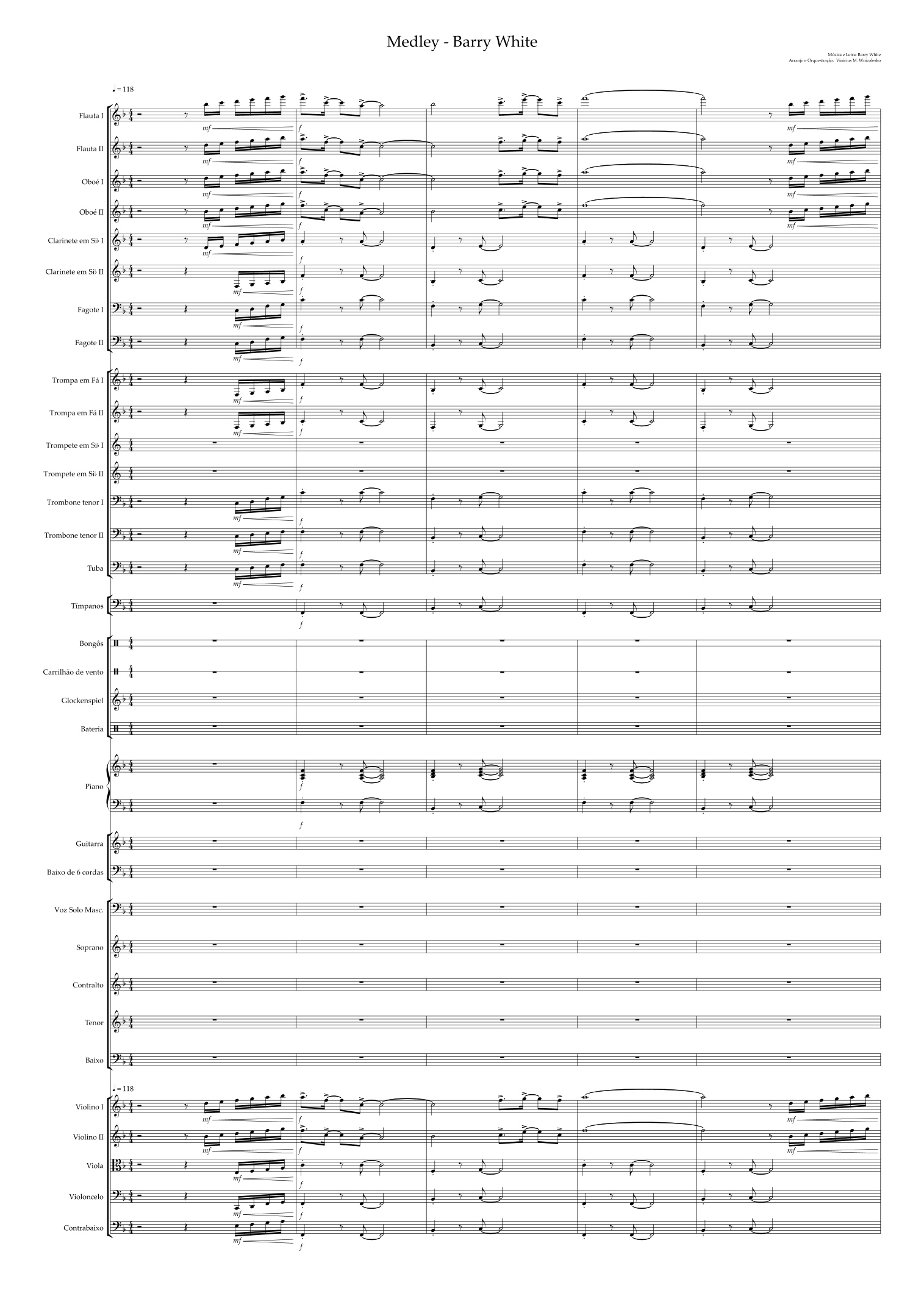 Barry's Theme (arr. Vinícius M. Woicolesko) by Barry White 管弦乐团 - 预览