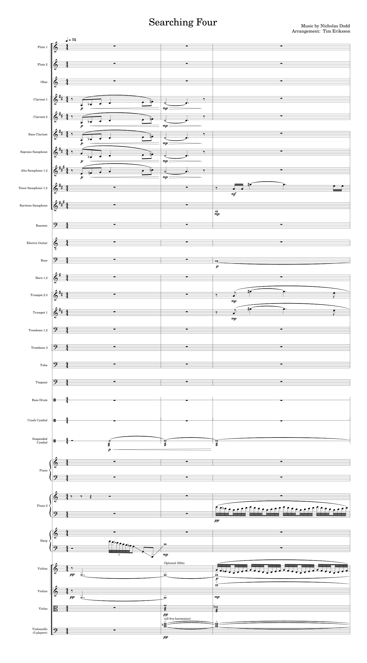 Searching Four by Nicholas Dodd Full Orchestra